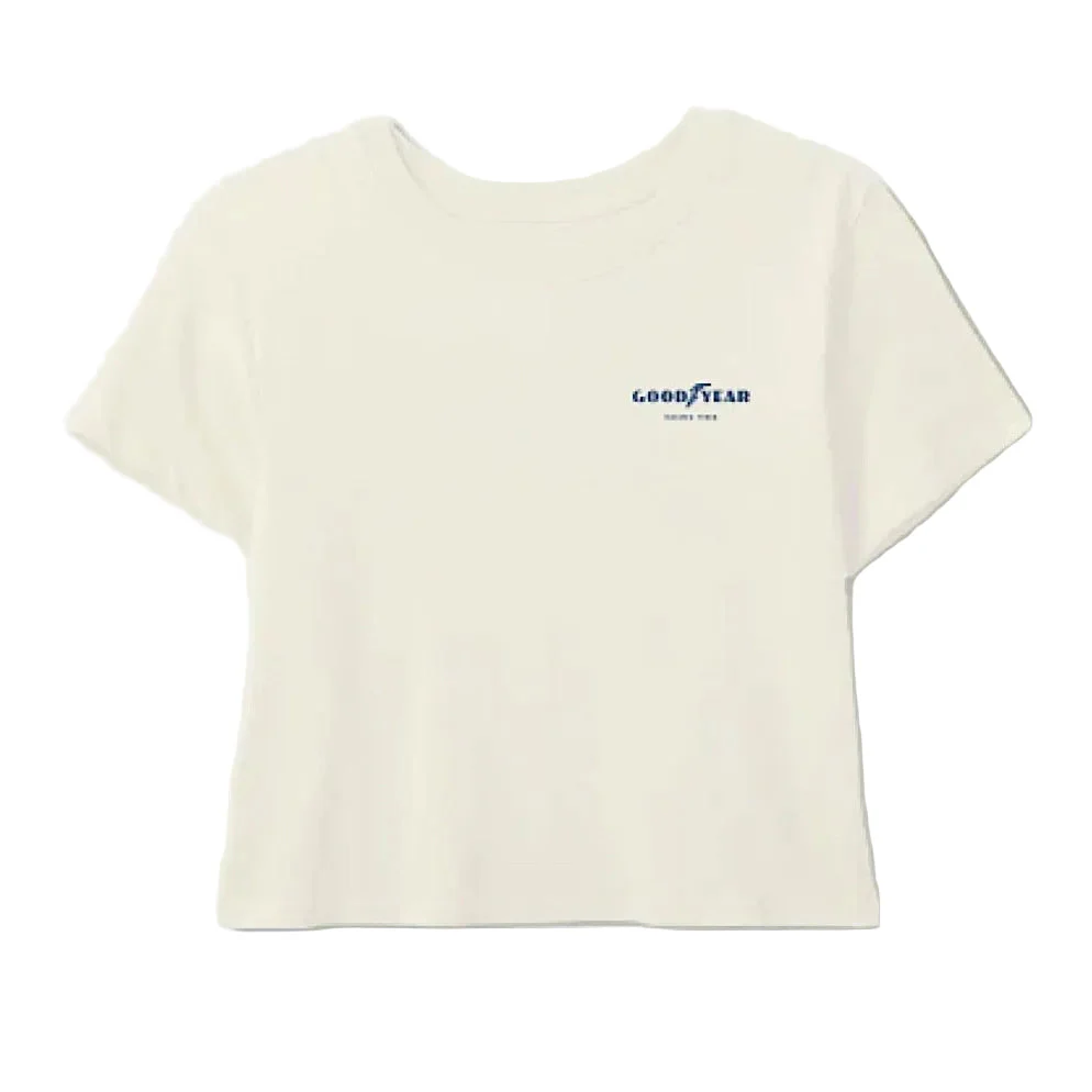Brixton Women's Goodyear Burnout Boxy Crew Tee - Cream - Image 3