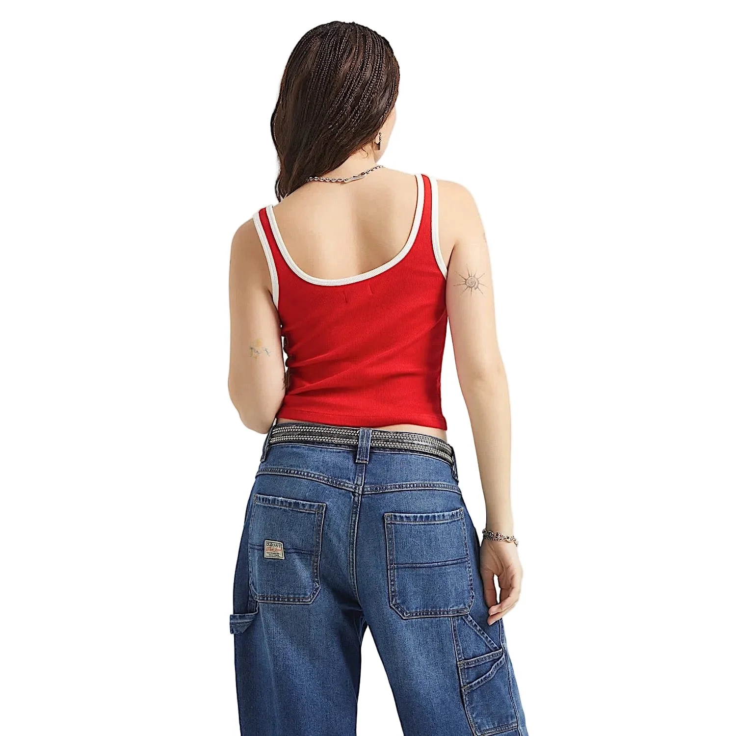 Brixton Women's I'm With The Band Ringer A-Tank - Adrenaline Rush - Image 2
