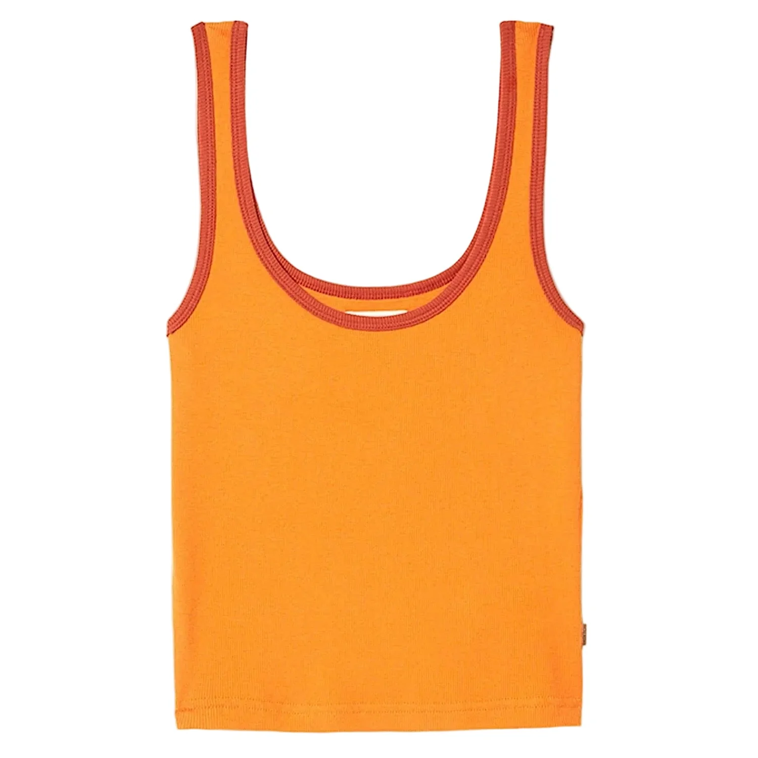 Brixton Women's Ringer Organic A-Tank - Tangerine / Burnt Brick