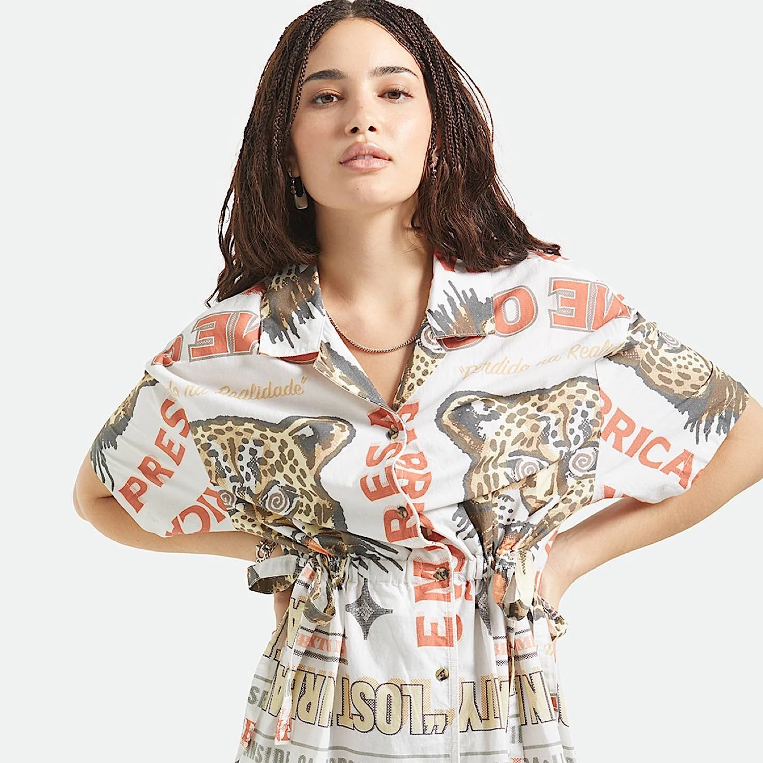 Brixton Women's The Cinch Button Down Dress - Lost in Reality Print - Image 3