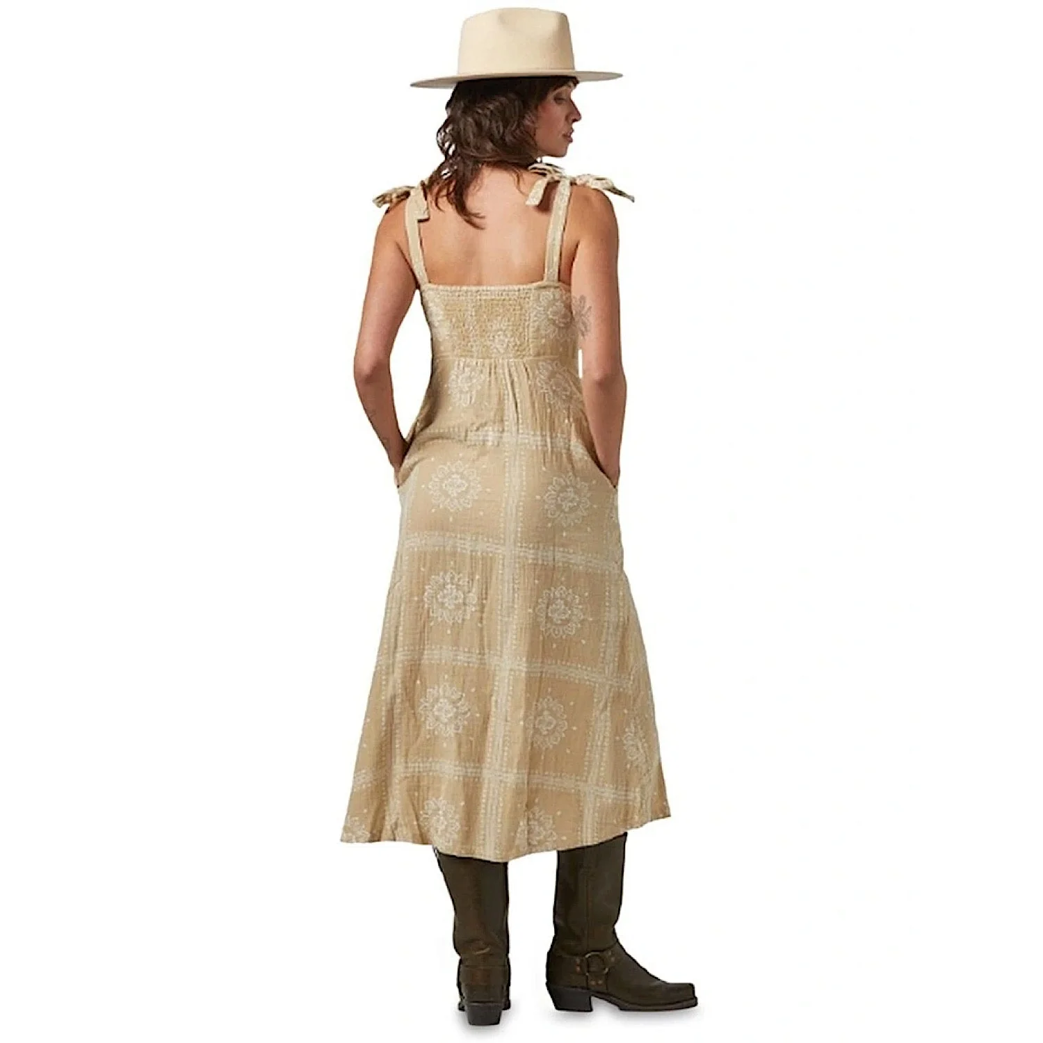 Brixton Women's Wandering Tie Dress - Pale Khaki Bandana - Image 2