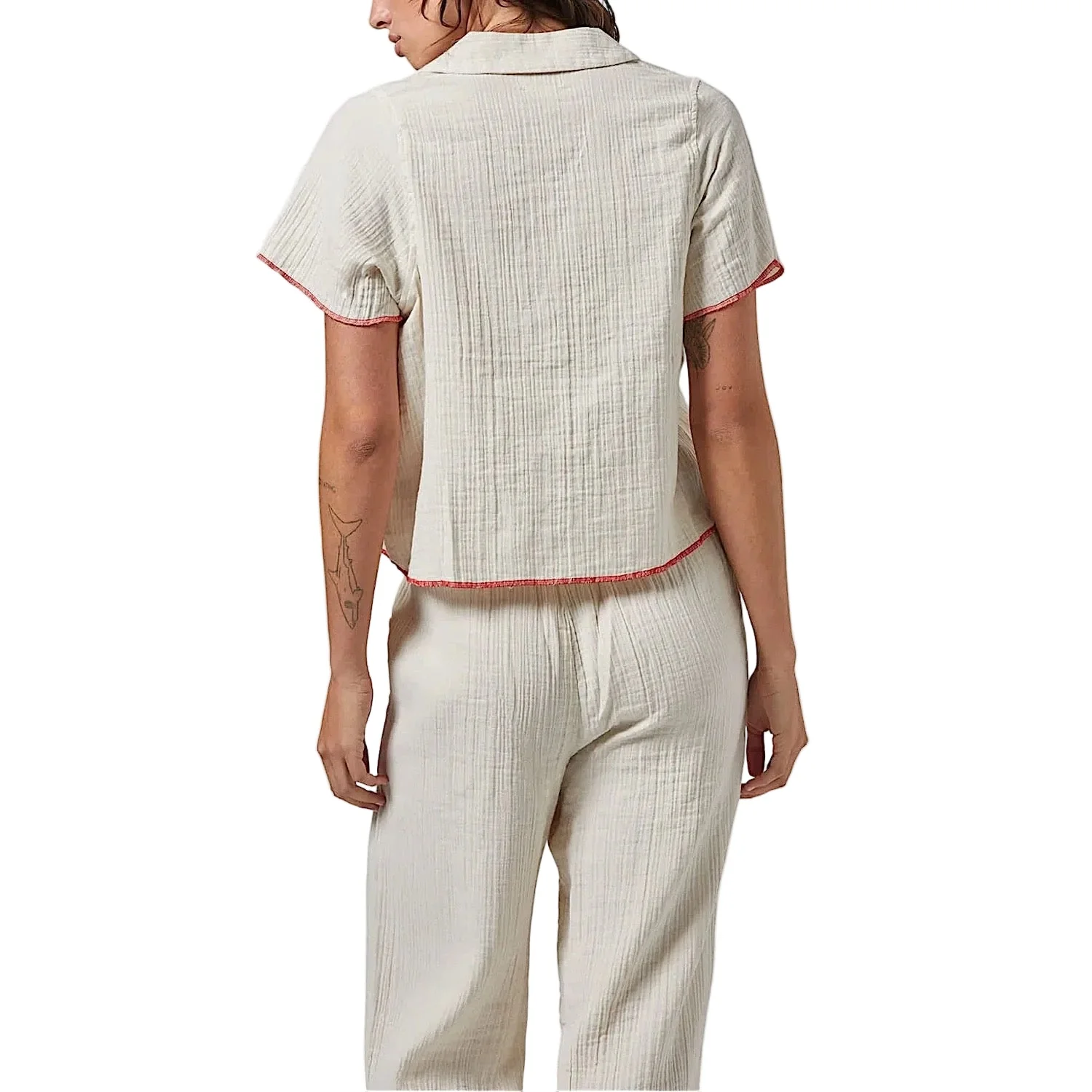 Brixton Women's Wandering Tie Top - Off White - Image 2
