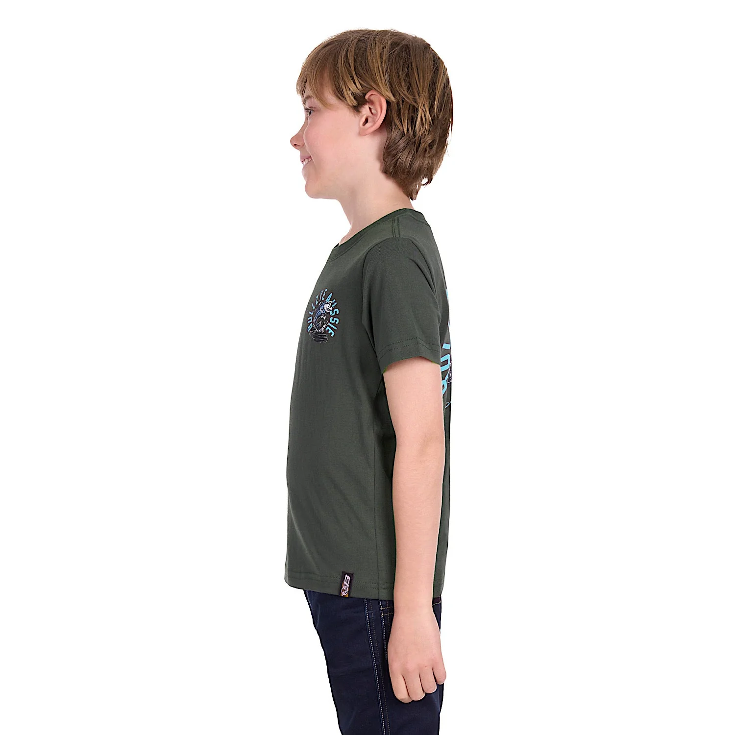 Bullzye Boy's Barra T Shirt - Green - Image 2