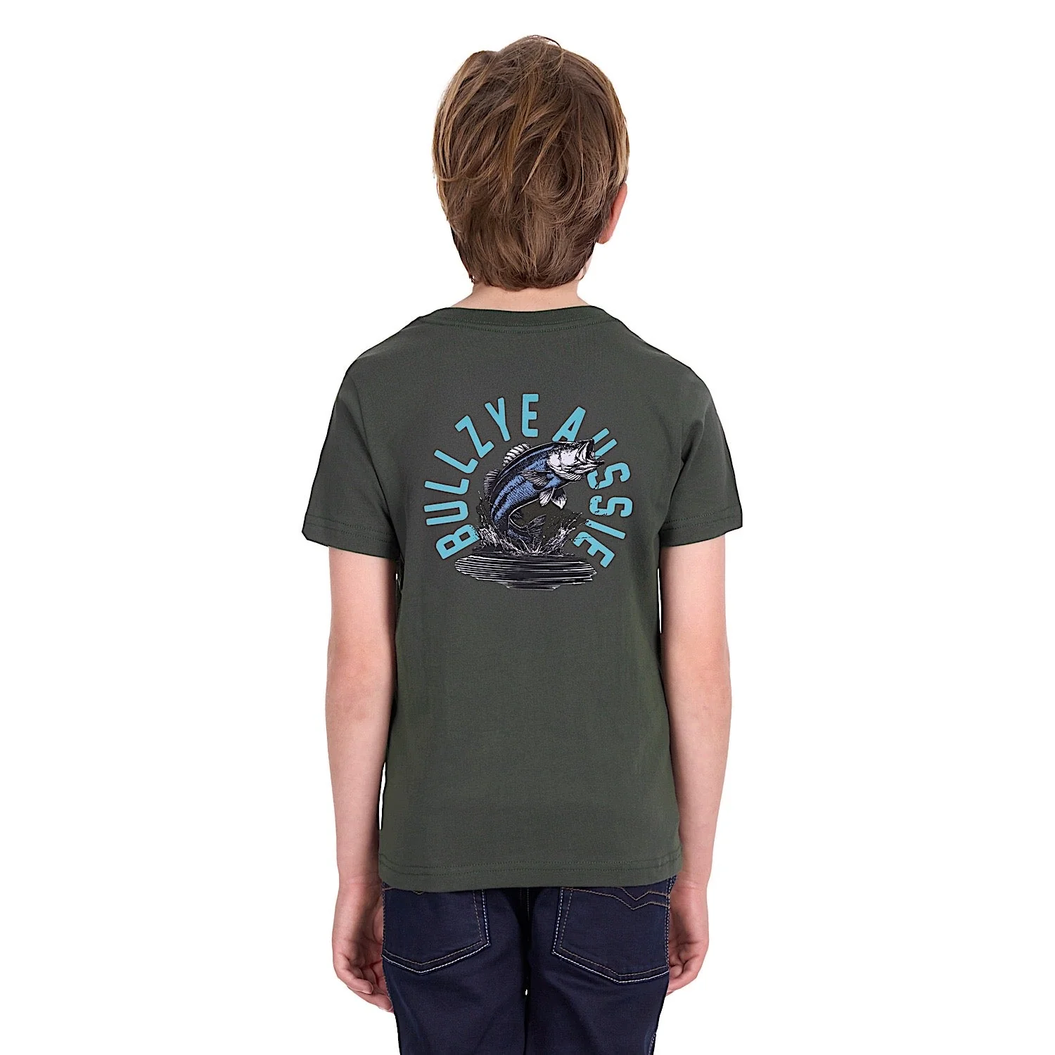 Bullzye Boy's Barra T Shirt - Green - Image 3