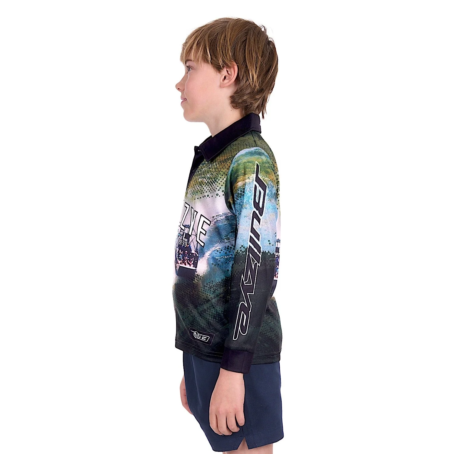 Bullzye Boy's Rowdy Long Sleeve Fishing Shirt - Multi - Image 3