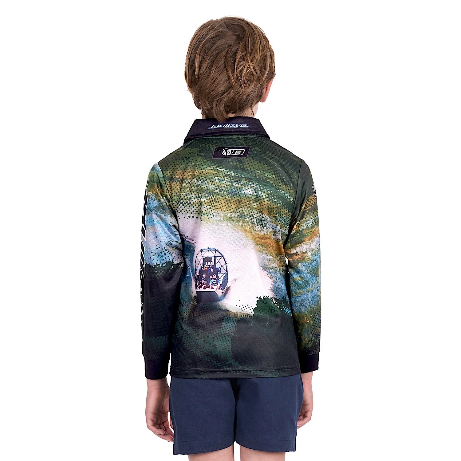 Bullzye Boy's Rowdy Long Sleeve Fishing Shirt - Multi - Image 4