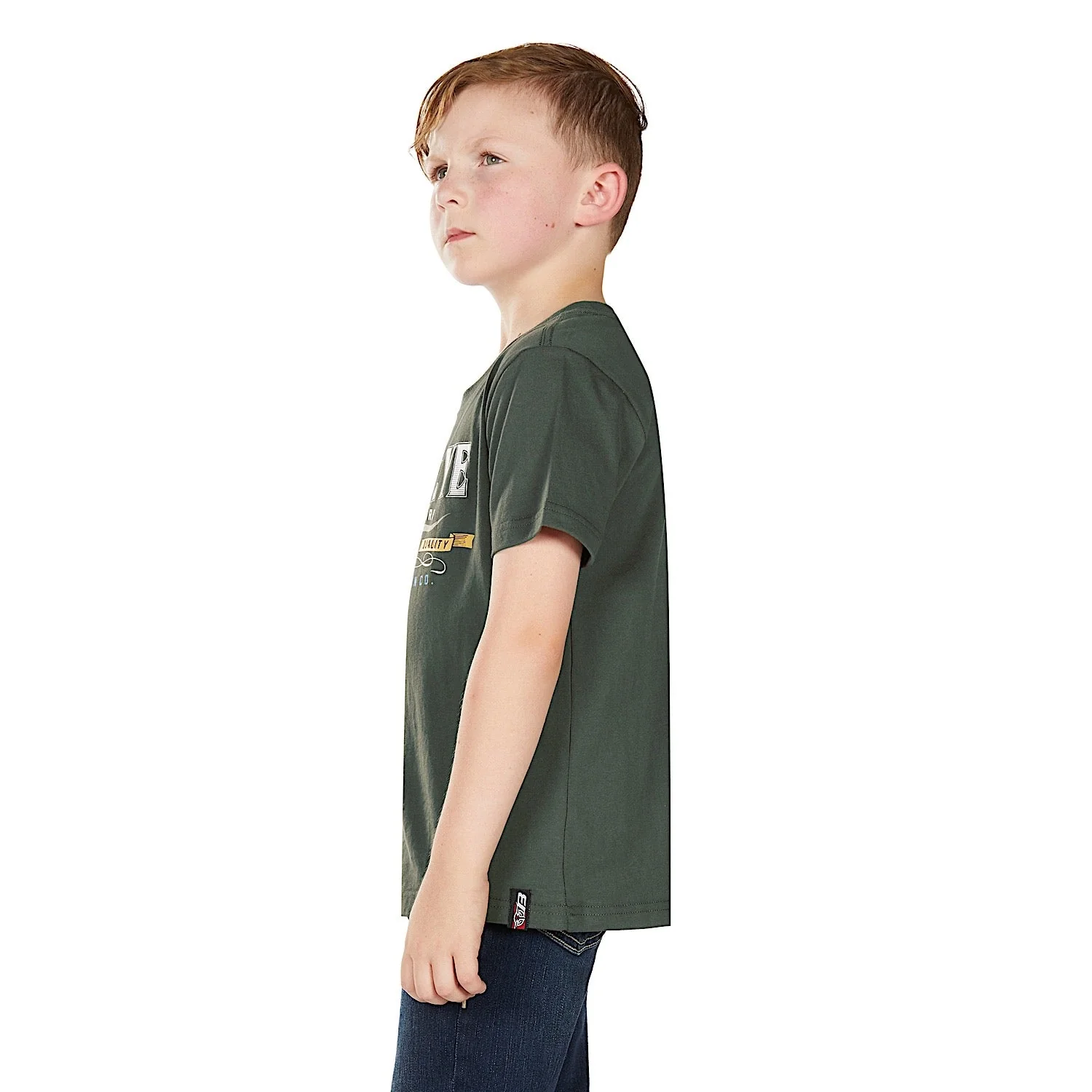 Bullzye Boy's Trademark Short Sleeve T Shirt - Green - Image 3