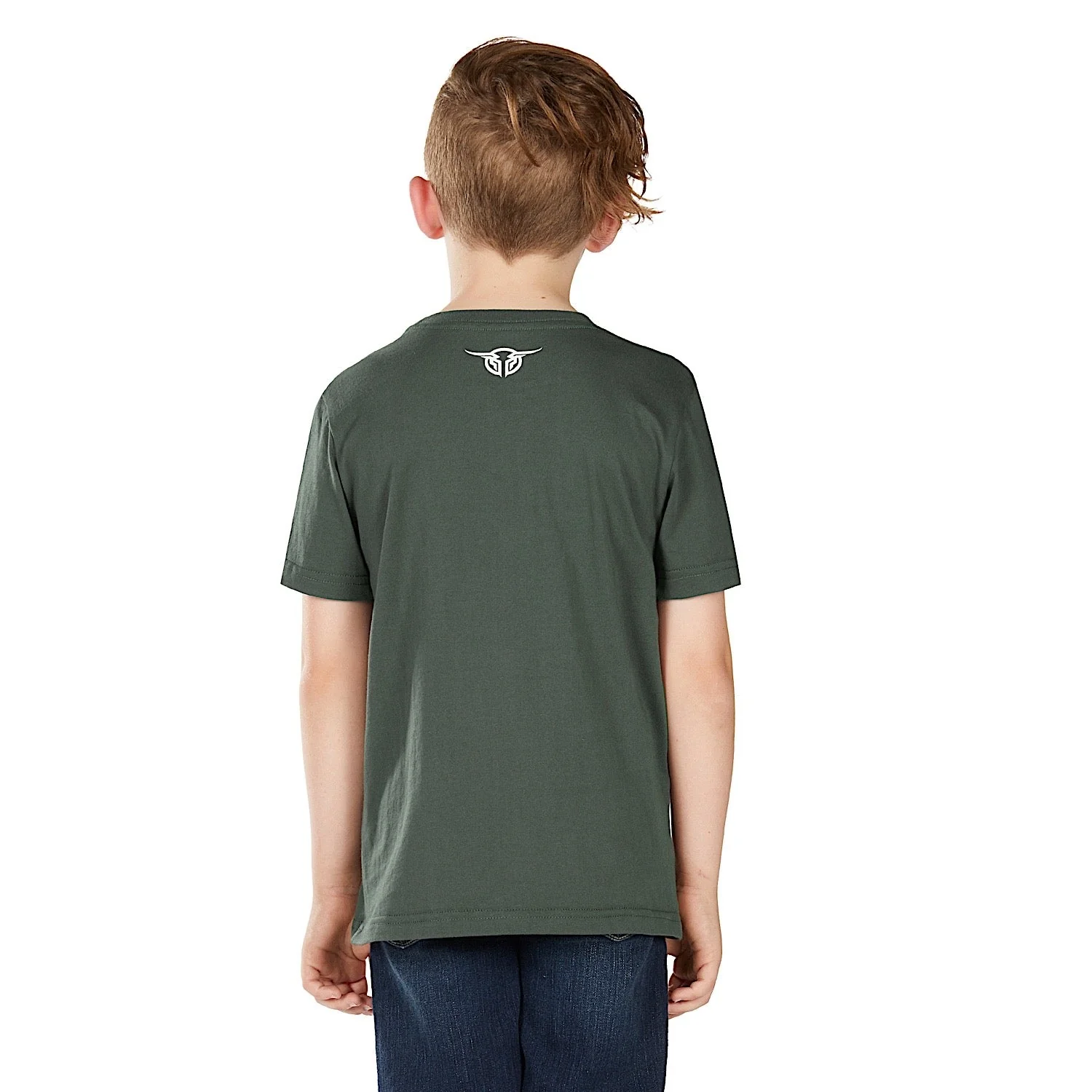 Bullzye Boy's Trademark Short Sleeve T Shirt - Green - Image 4