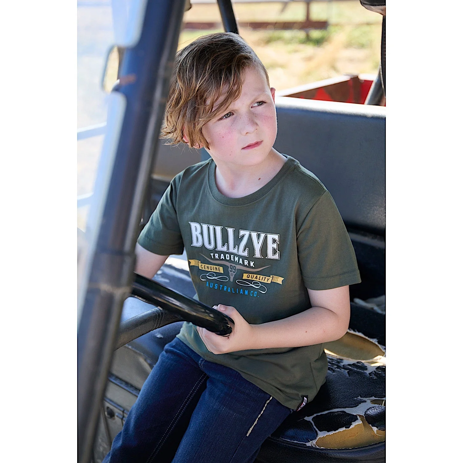 Bullzye Boy's Trademark Short Sleeve T Shirt - Green - Image 5