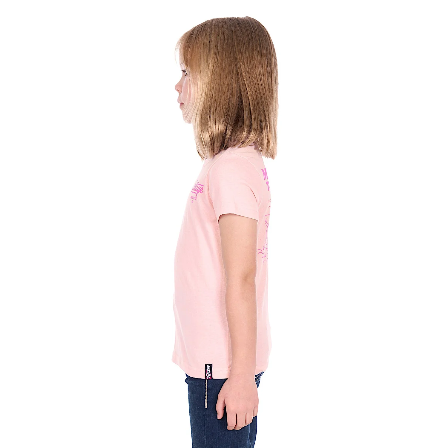 Bullzye Girl's Muster T Shirt - Blush - Image 3