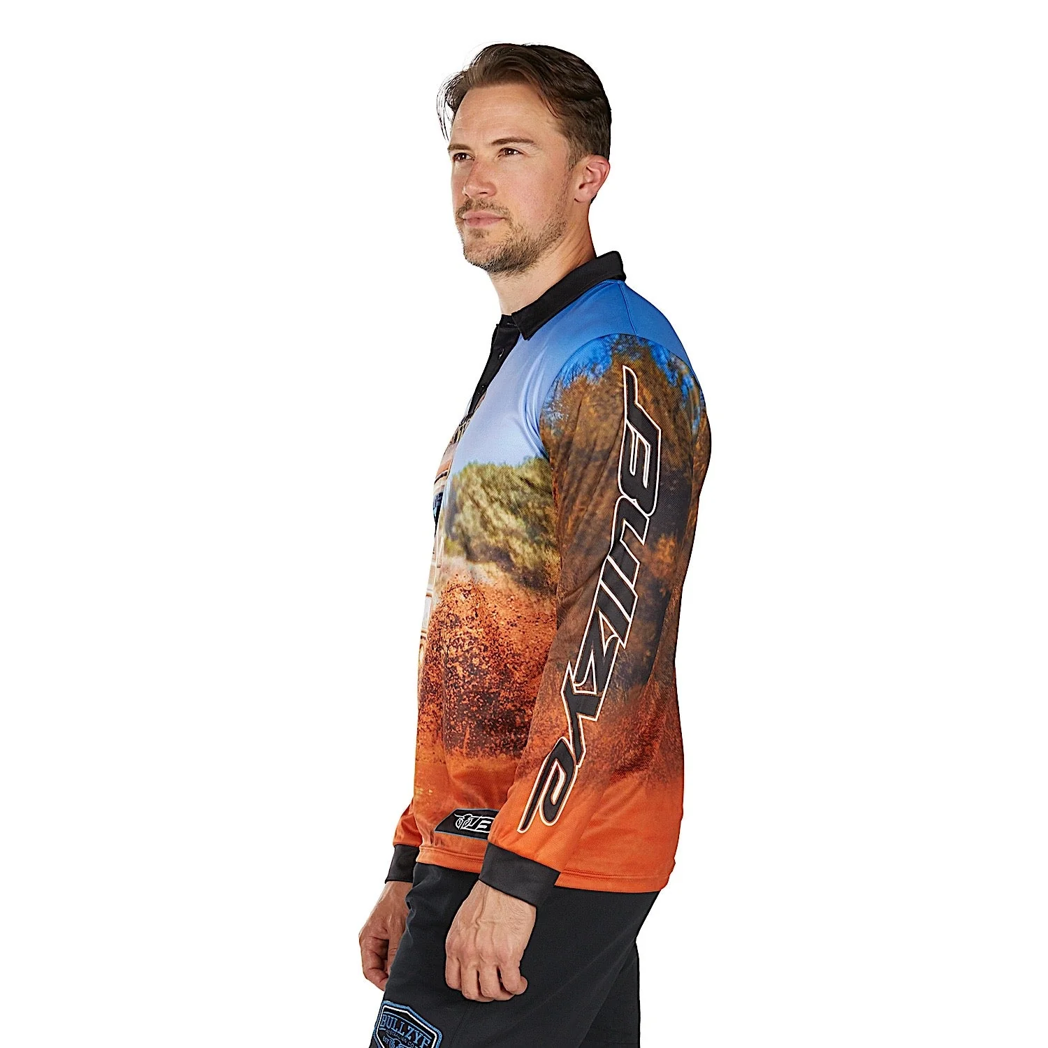 Bullzye Men's Blazing Long Sleeve T Shirt - Multi - Image 4
