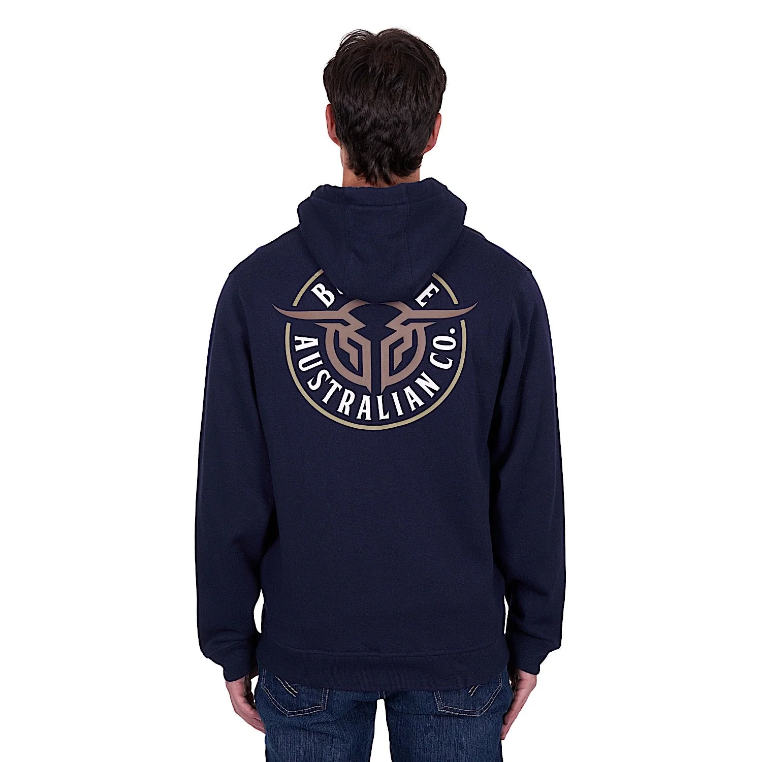 Bullzye Men's Bullring Zip Up Hoodie - Navy - Image 4
