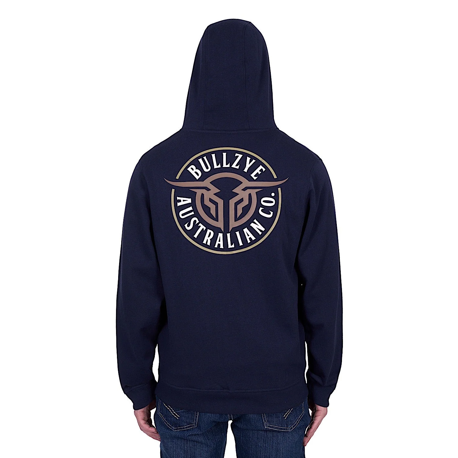 Bullzye Men's Bullring Zip Up Hoodie - Navy - Image 6