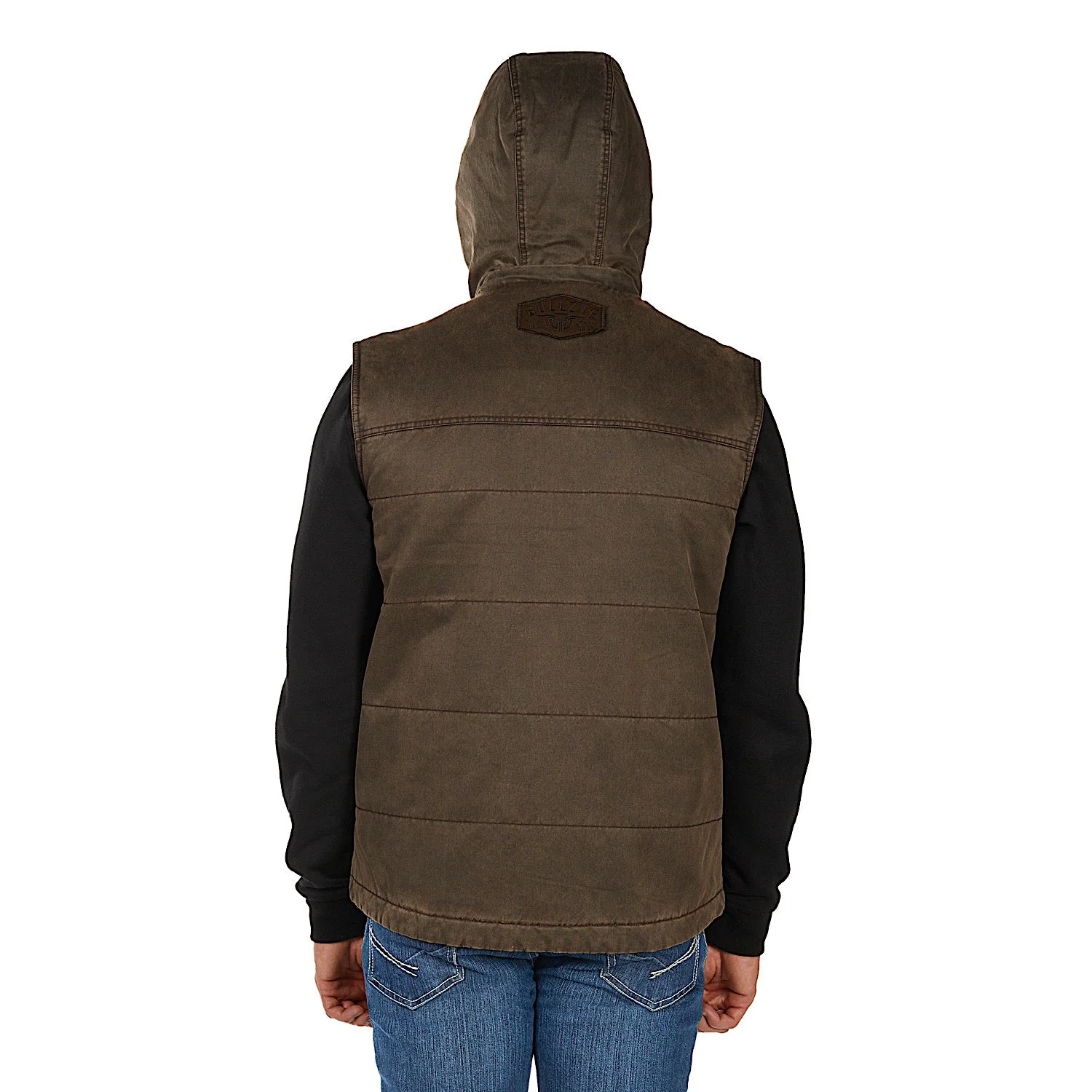 Bullzye Men's Canon Faux Oilskin Vest - Rustic Mulch - Image 5