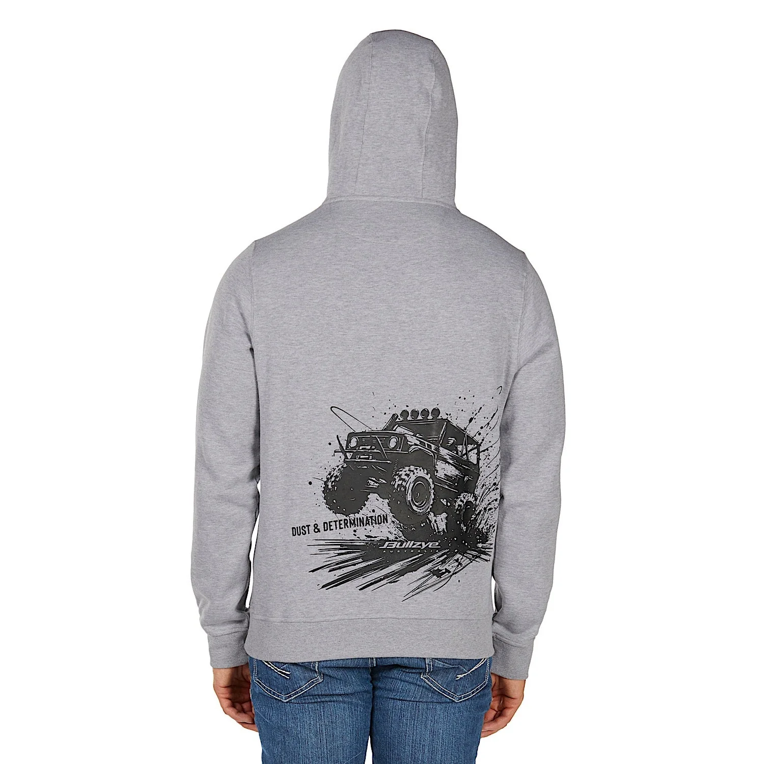 Bullzye Men's Determination Pullover Hoodie - Grey Marle - Image 6