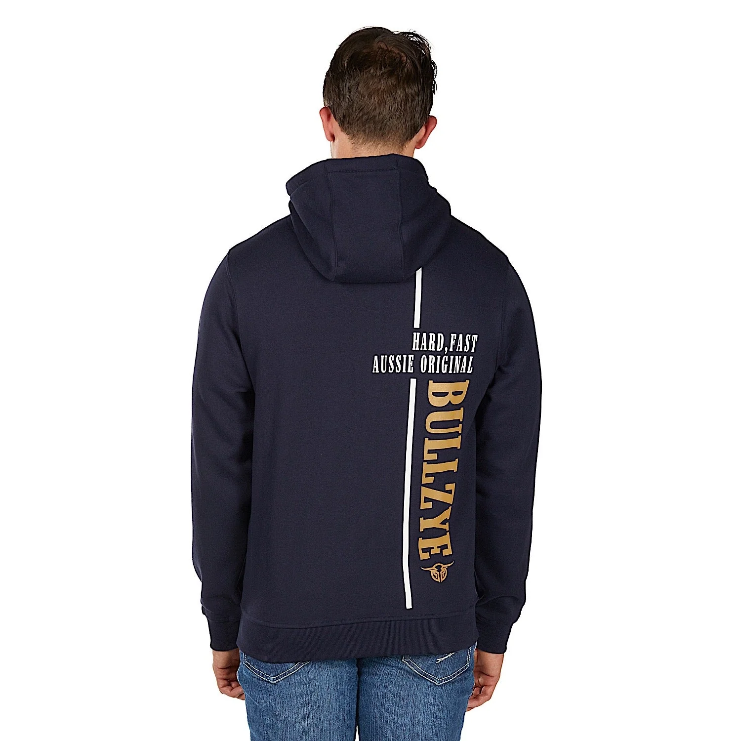 Bullzye Men's Hardy Zip Up Hoodie - Navy - Image 2