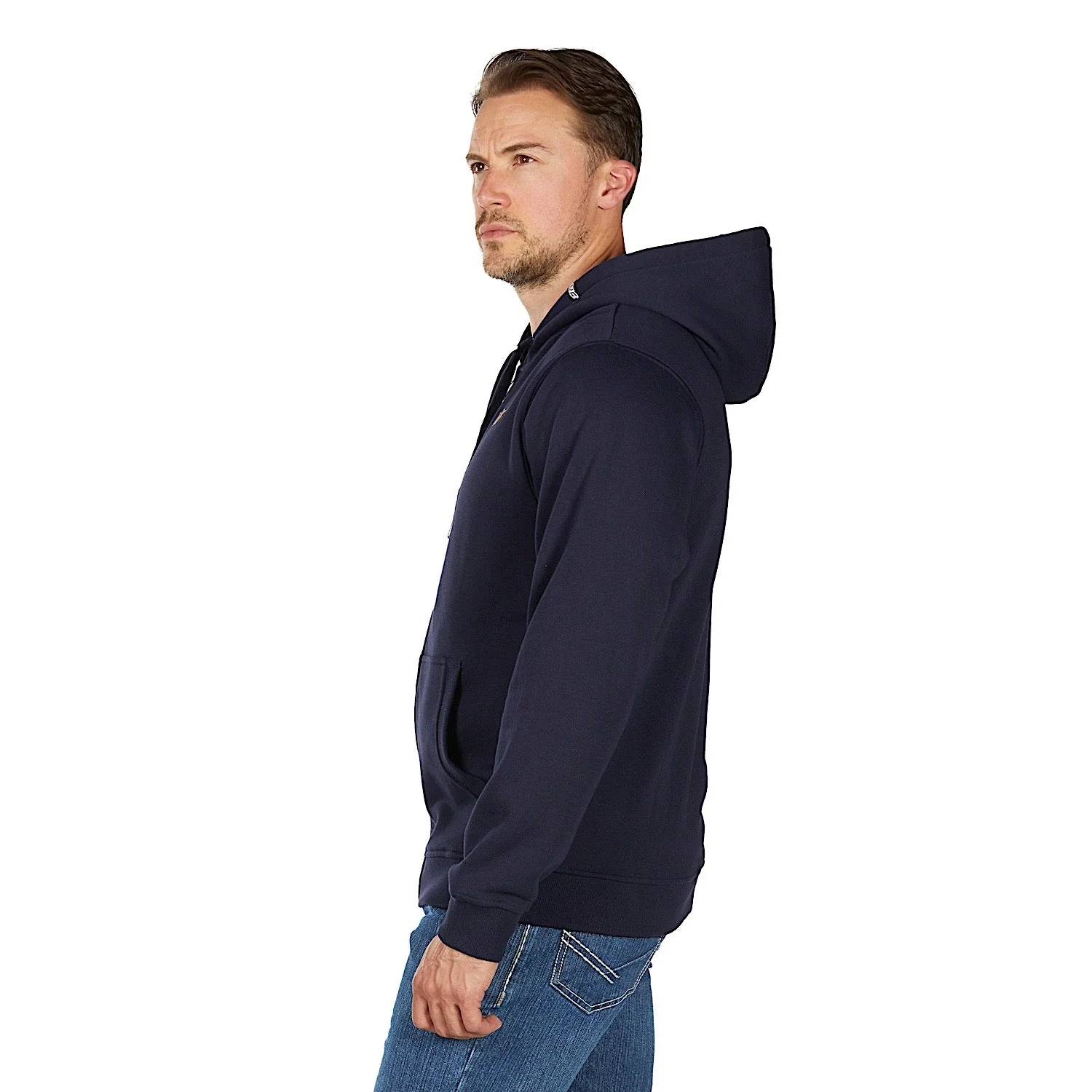 Bullzye Men's Hardy Zip Up Hoodie - Navy - Image 4