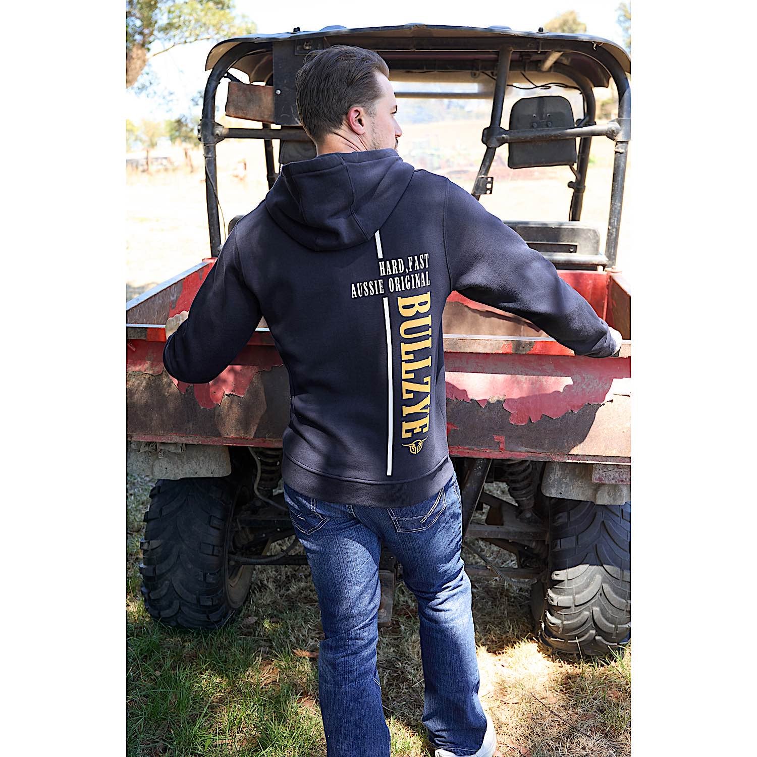 Bullzye Men's Hardy Zip Up Hoodie - Navy - Image 6