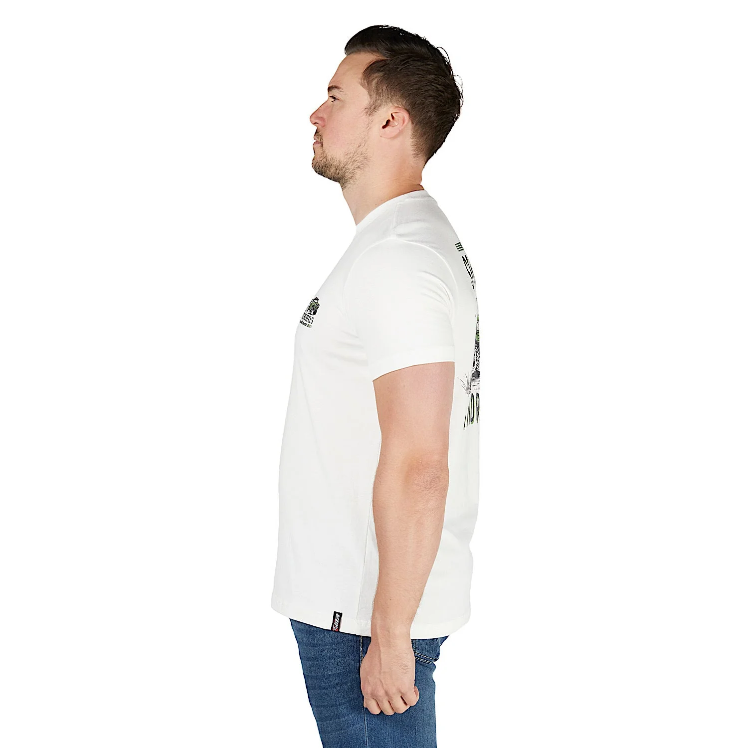Bullzye Men's Reels T Shirt - Off White - Image 2