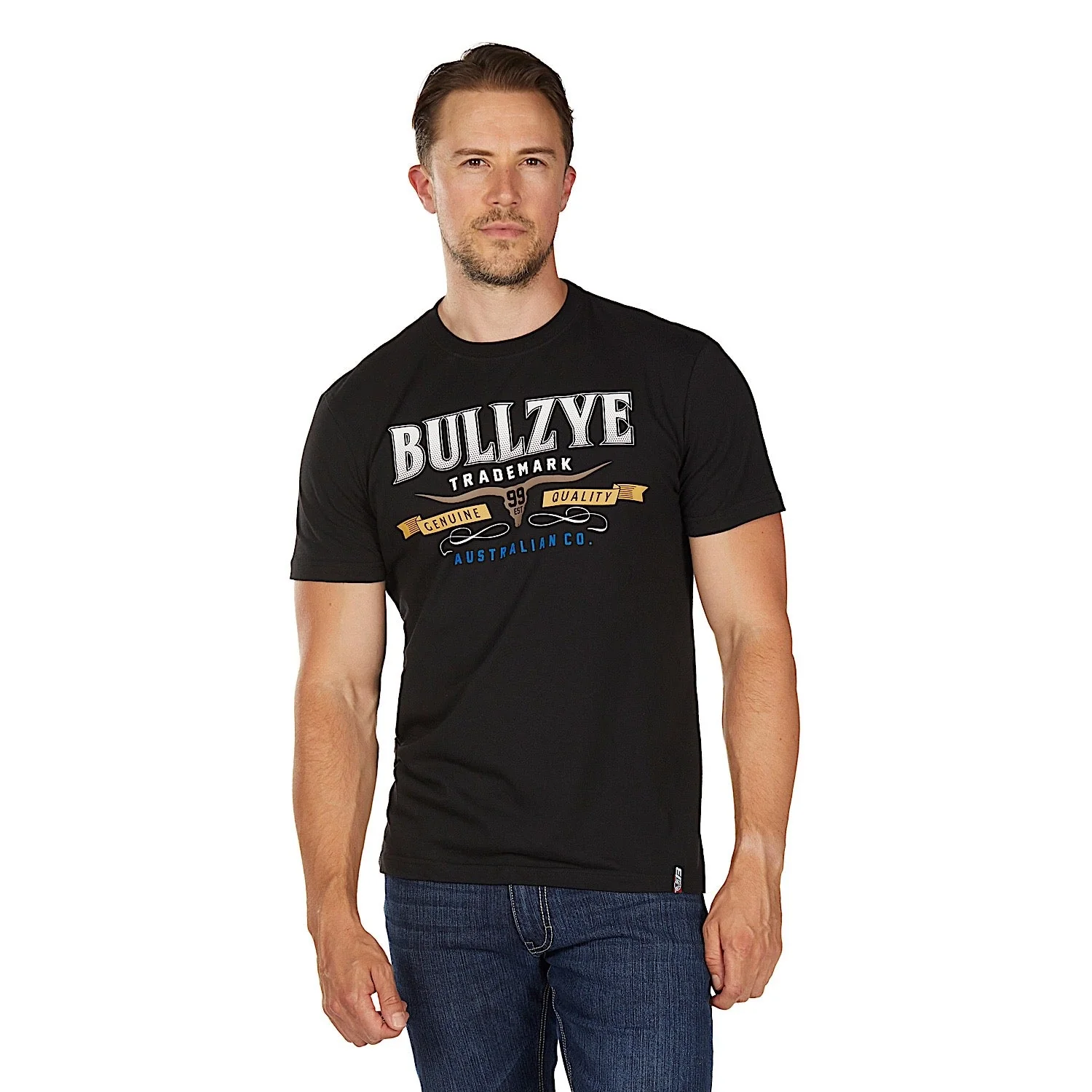 Bullzye Men's Trademark T Shirt - Black