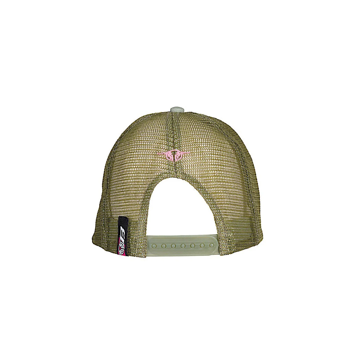 Bullzye Rhea High Profile Trucker Cap - Moss/Blush - Image 2