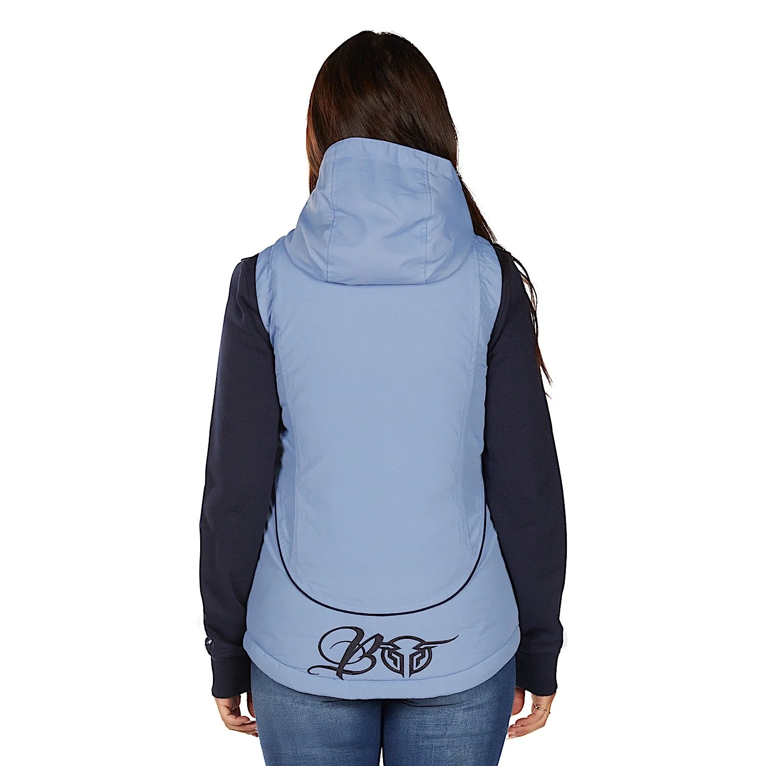 Bullzye Womens Carla Vest Navy/Light Blue - Image 5