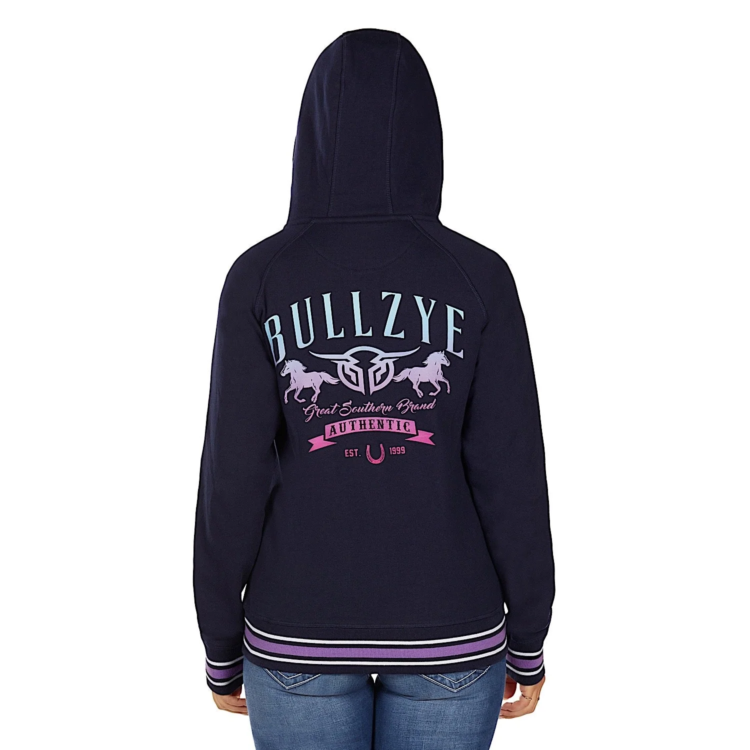 Bullzye Women's Jemma Zip Through Hoodie - Navy - Image 6