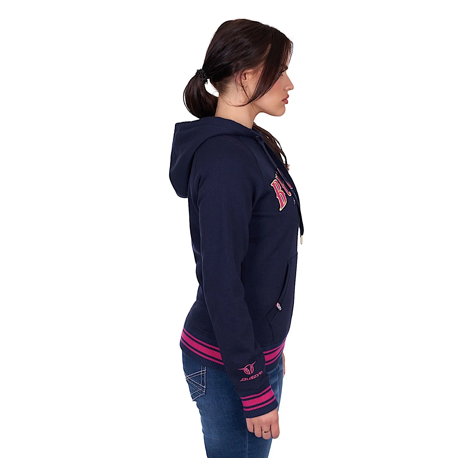 Bullzye Women's Morgan Pullover Hoodie - Navy - Image 3