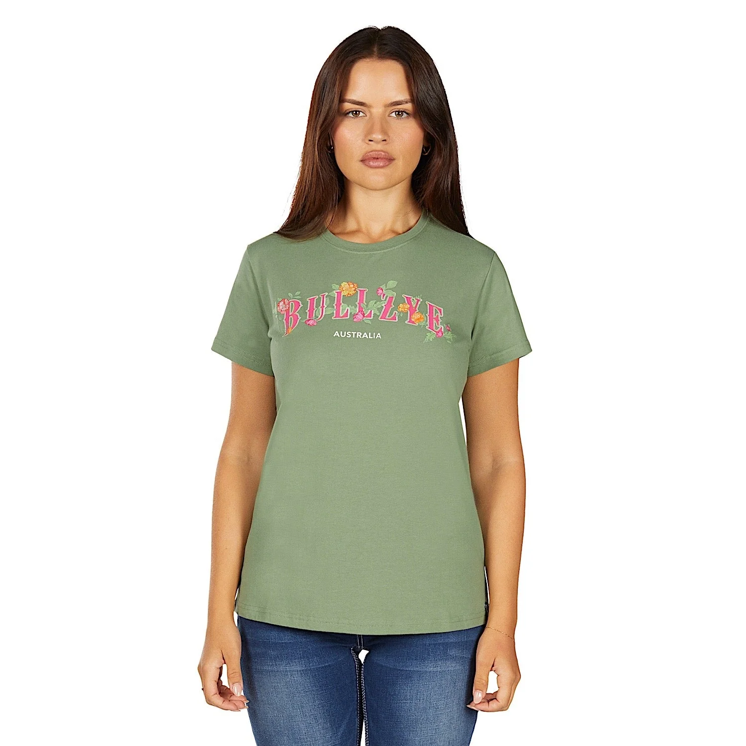 Bullzye Women's Nova Short Sleeve T Shirt - Moss