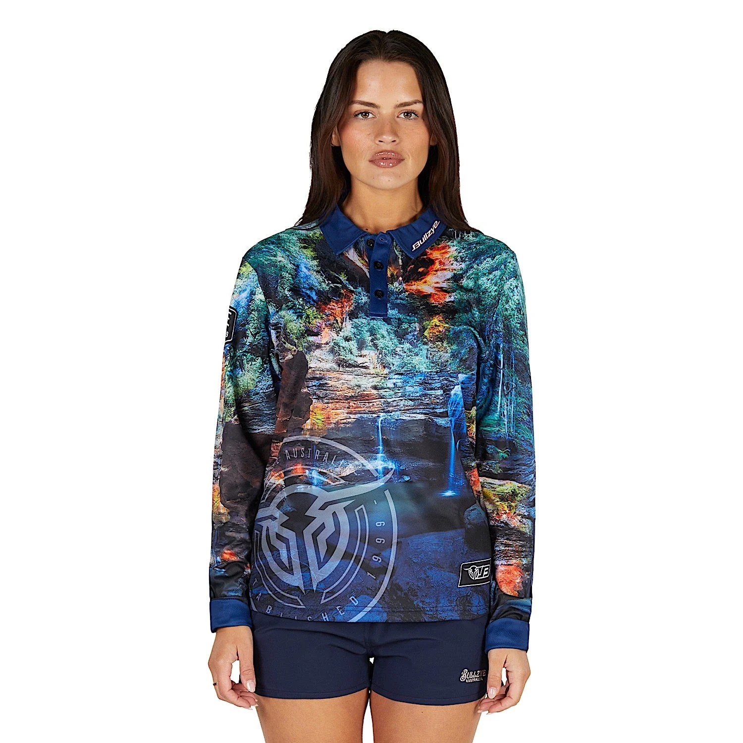 Bullzye Women's Waterfall Long Sleeve Fishing Shirt - Multi - Image 2