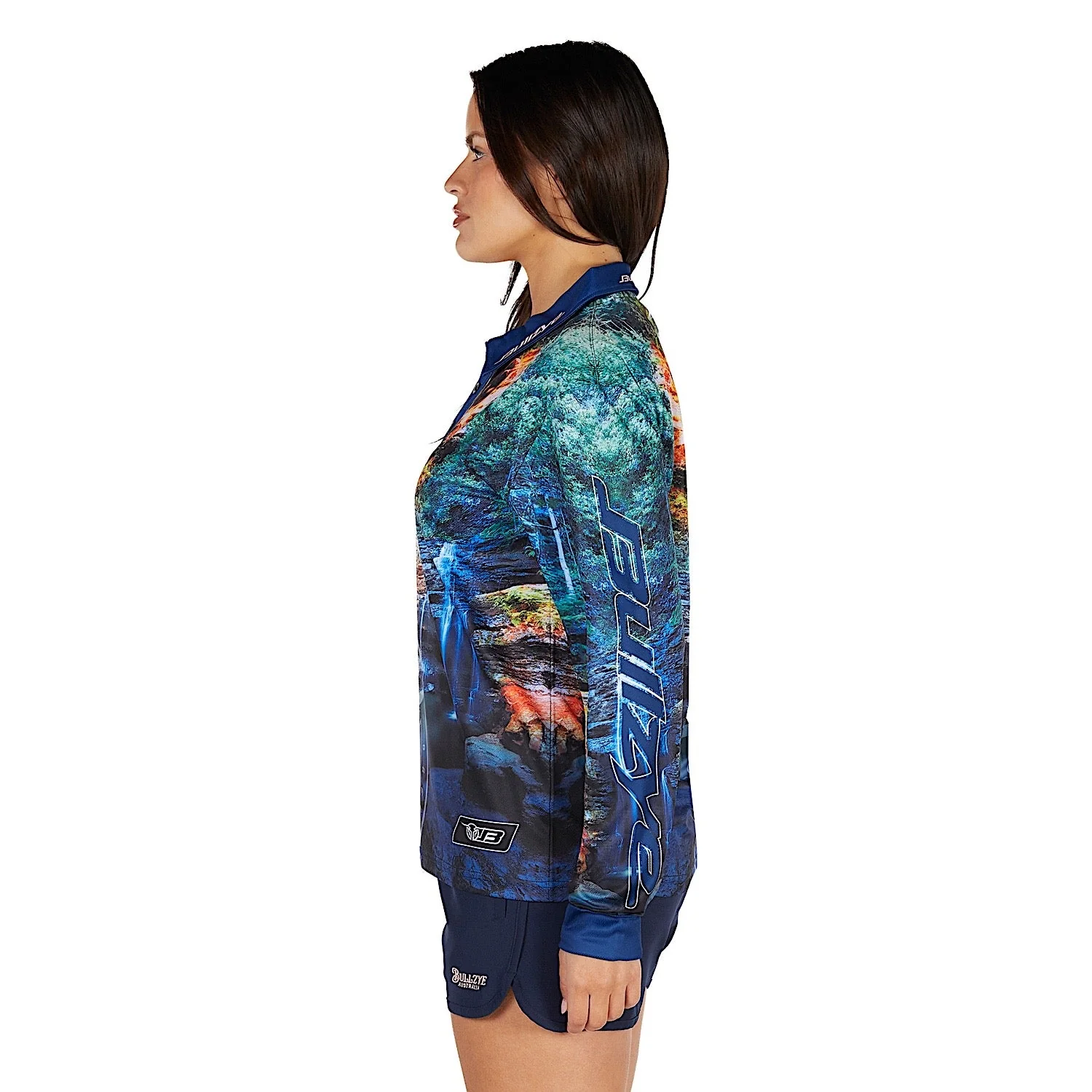 Bullzye Women's Waterfall Long Sleeve Fishing Shirt - Multi - Image 3