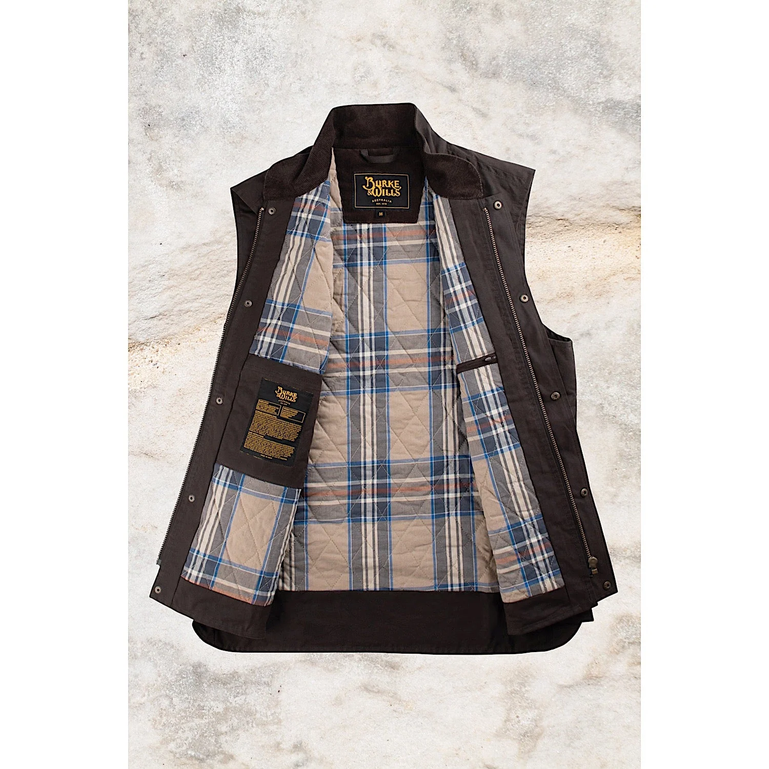 Burke & Wills Men's Capricorn Vest - Brown - Image 4
