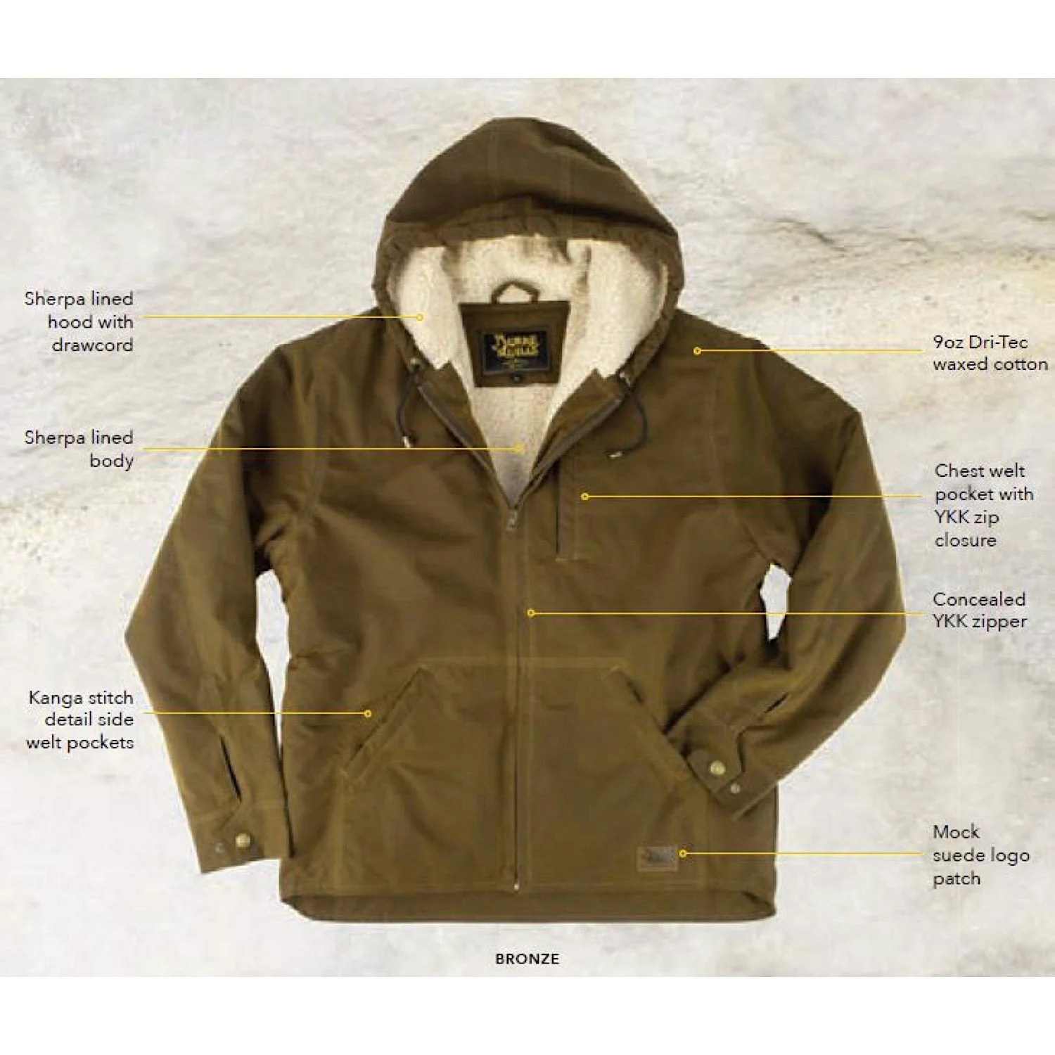Burke & Wills Men's Kings Jacket Bronze - Image 2