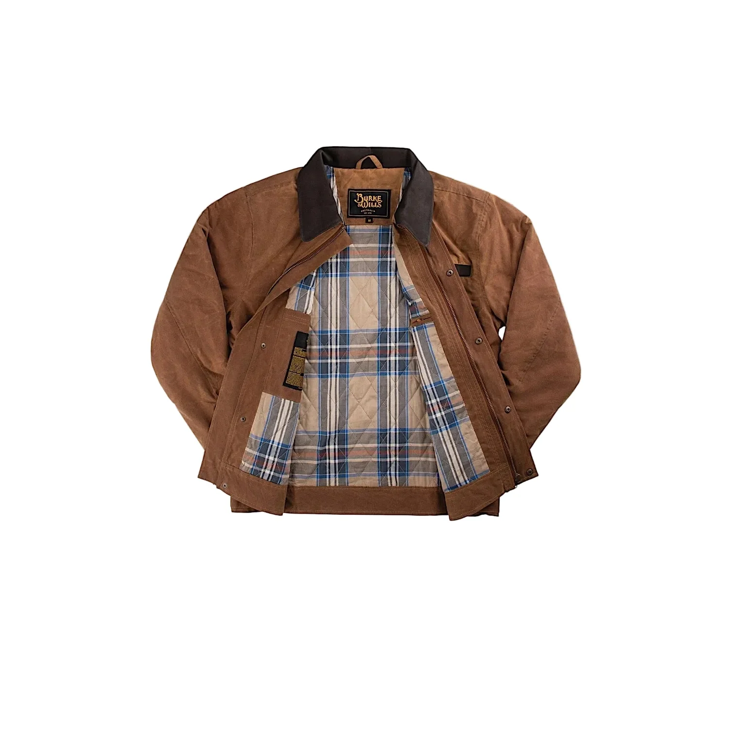 Burke & Wills Men's Swan Hill Bomber Jacket - Dark Camel - Image 3