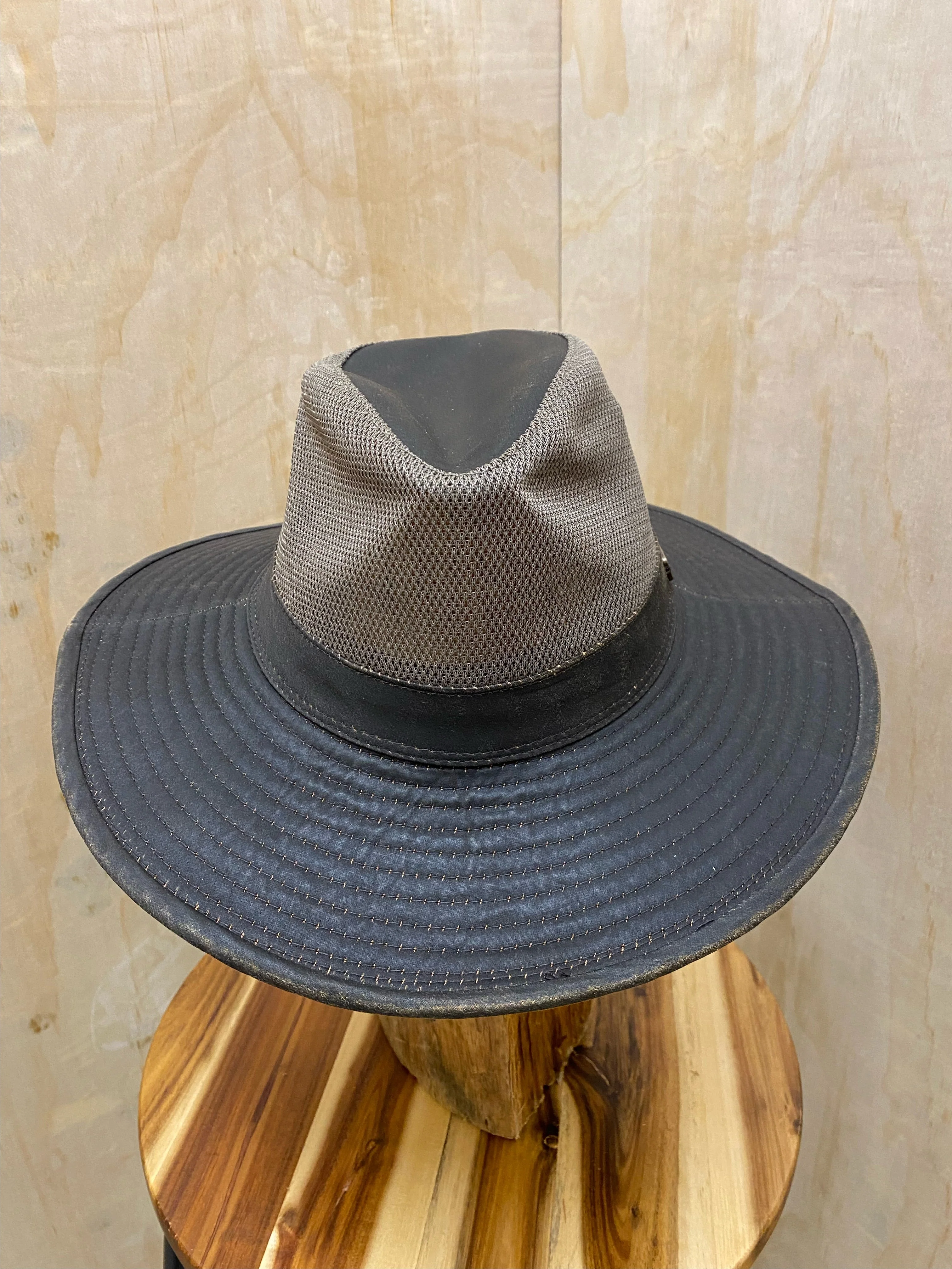 Burke & Wills Sawyer Faux Oilskin Hat Rustic - Brown - Image 2