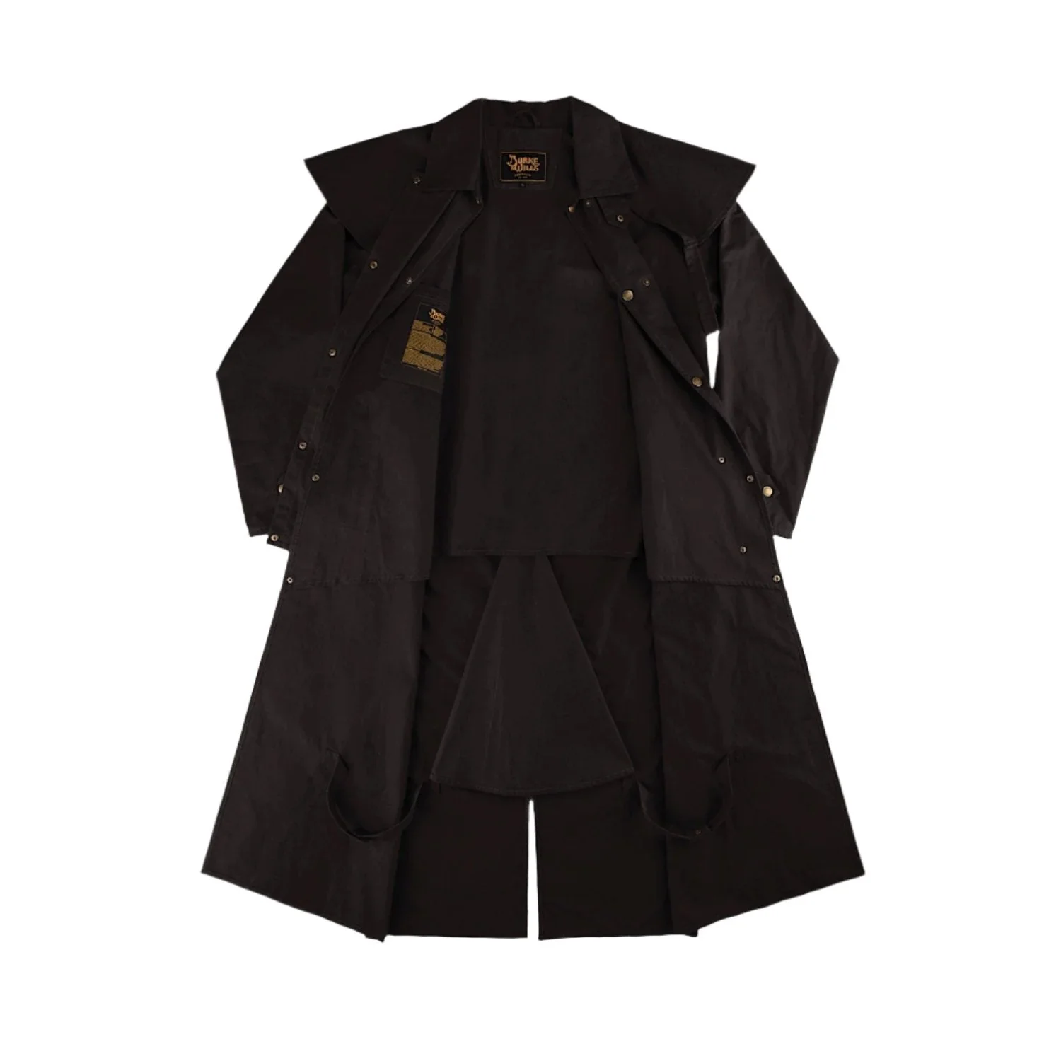 Burke & Wills Stockman Long Coat - Brown - Image 3