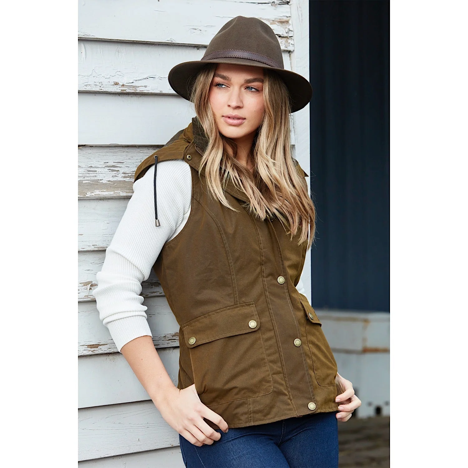 Burke & Wills Women's St Arnaud Vest - Bronze - Image 2