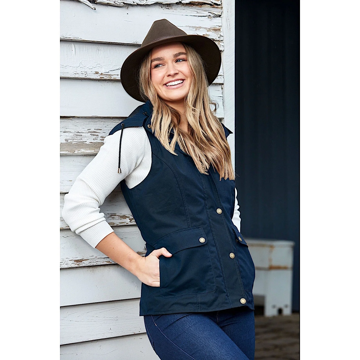 Burke & Wills Women's St Arnaud Vest - Ink - Image 2