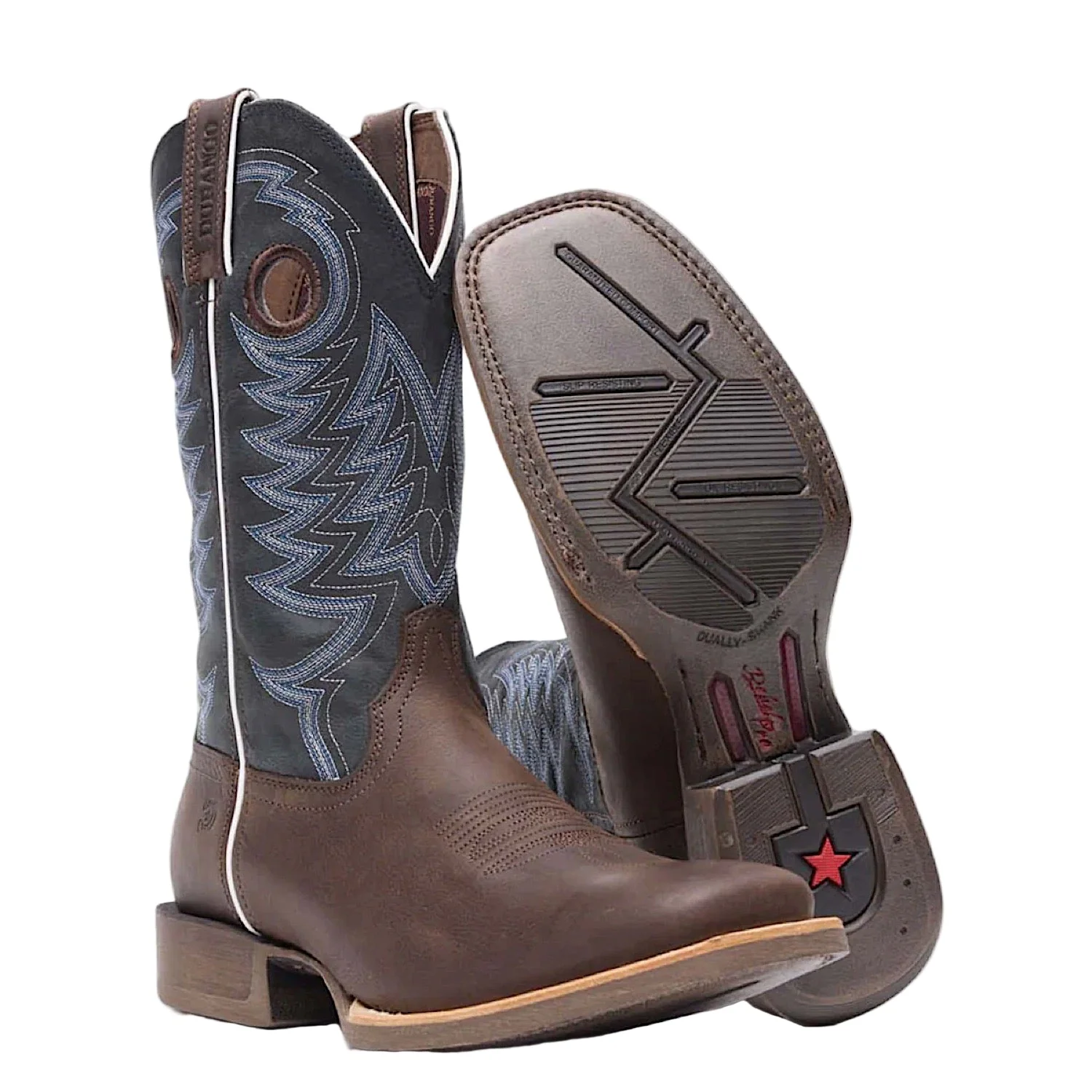 Durango Men's Rebel Pro Western Boot - Belgian Brown/Denim Blue - Image 3