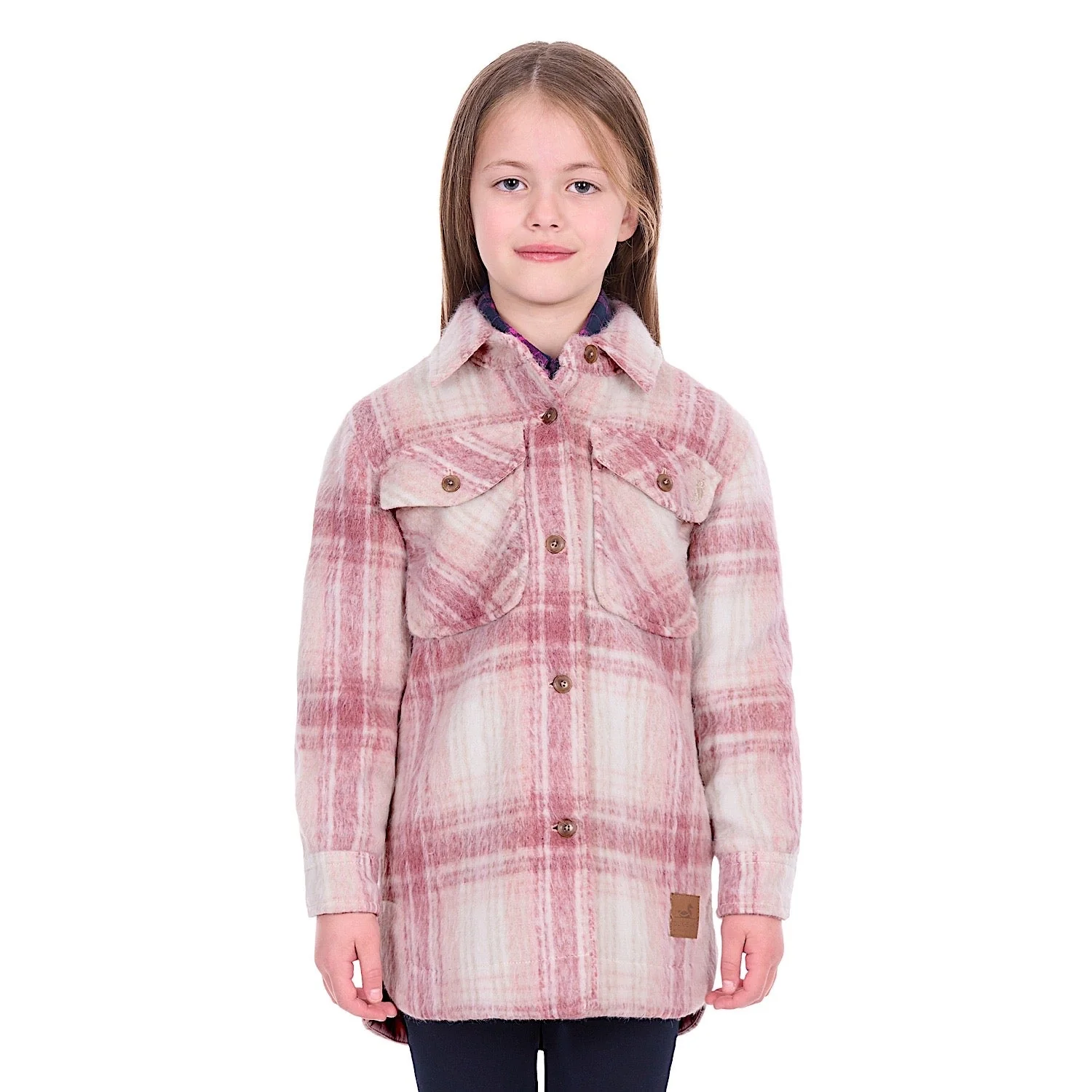 Dux-Bak by Thomas Cook Girl's Elk Overshirt - Pink - Image 2