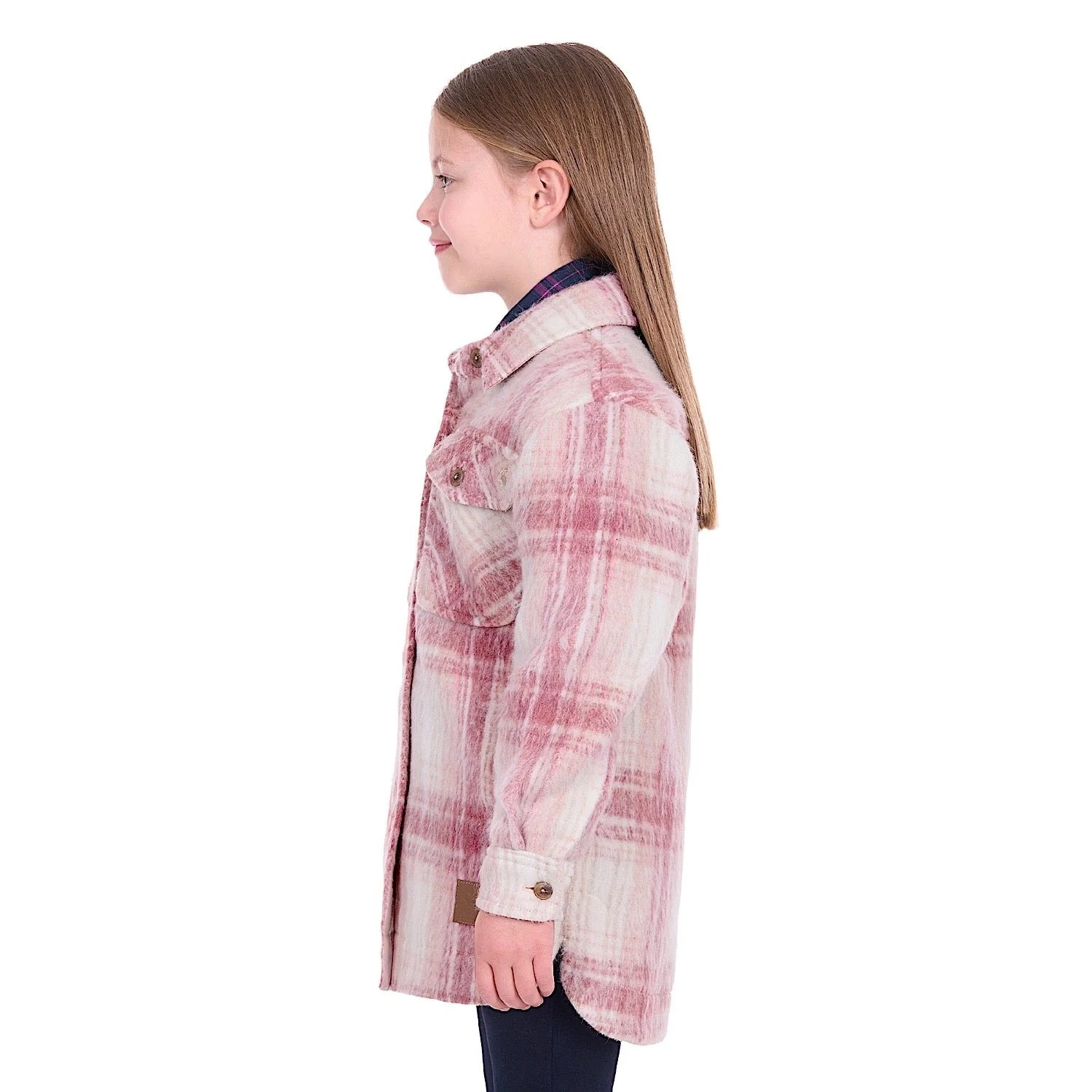 Dux-Bak by Thomas Cook Girl's Elk Overshirt - Pink - Image 3