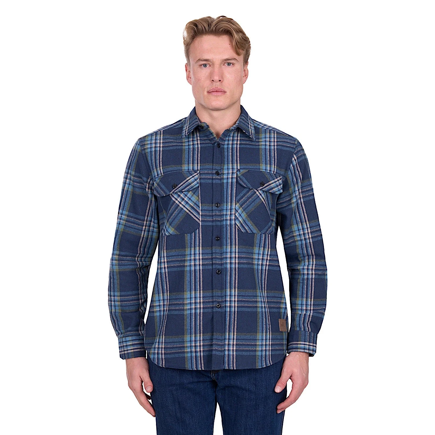 Dux-Bak by Thomas Cook Men's Miles Thermal Shirt - Navy/Teal - Image 2