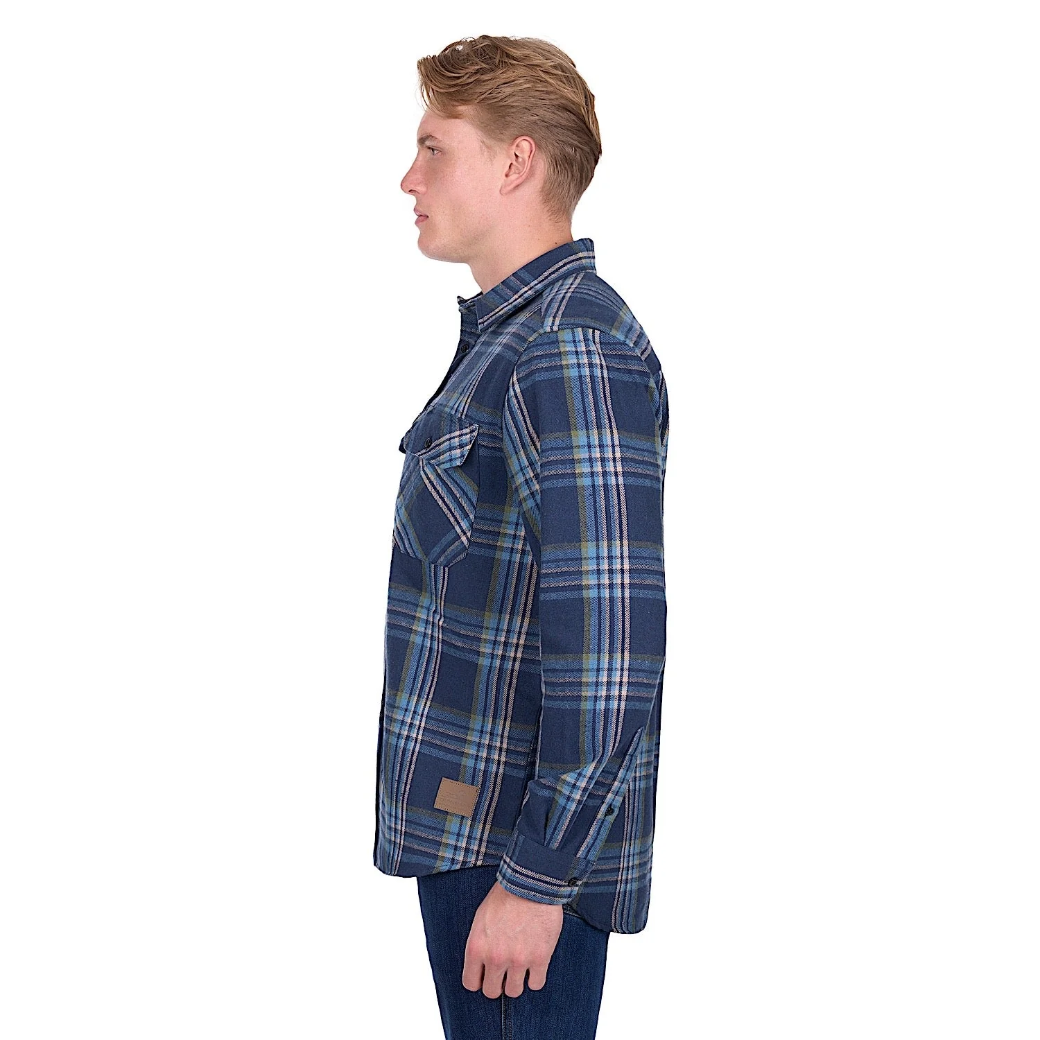 Dux-Bak by Thomas Cook Men's Miles Thermal Shirt - Navy/Teal - Image 3