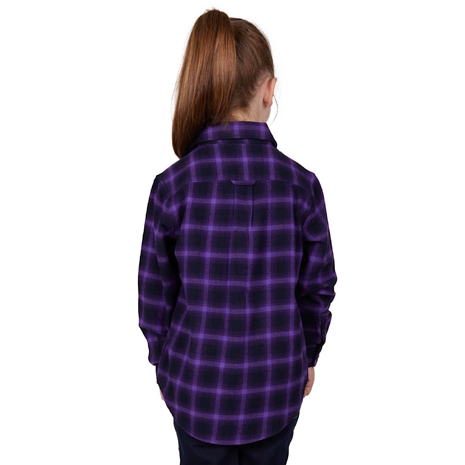 Dux-Bak Kids Nicole Thermal Shirt Navy/Purple - Image 3