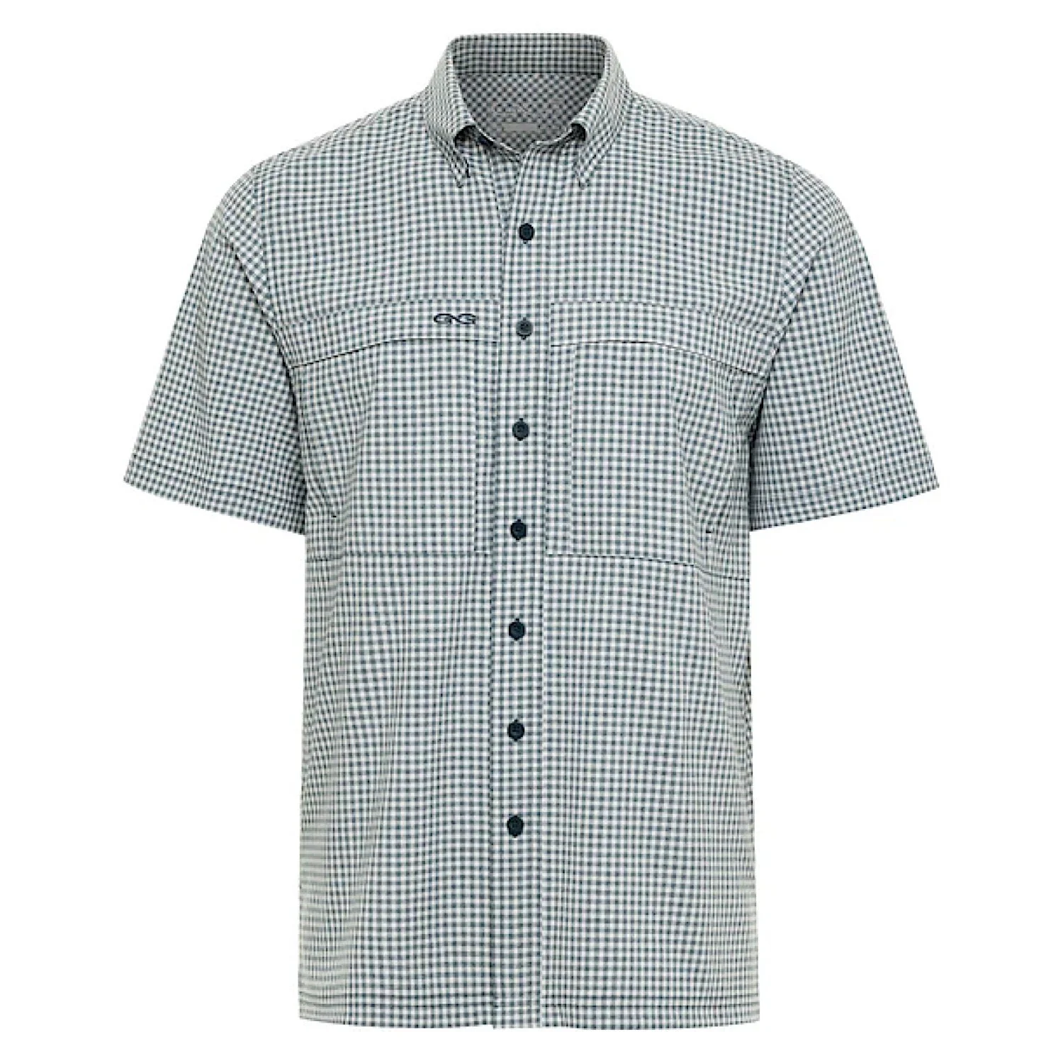 GameGuard Men's Shirt Short Sleeve Button Down - Oceanic TekCheck