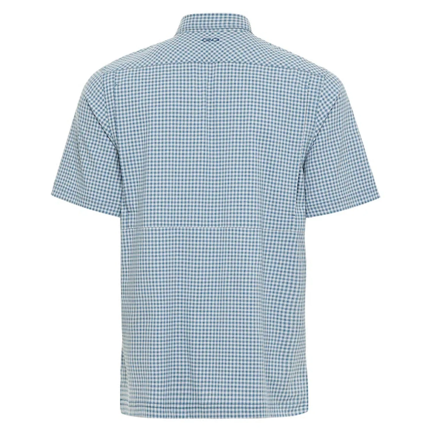 GameGuard Men's Shirt Short Sleeve Button Down - Wahoo TekCheck - Image 2