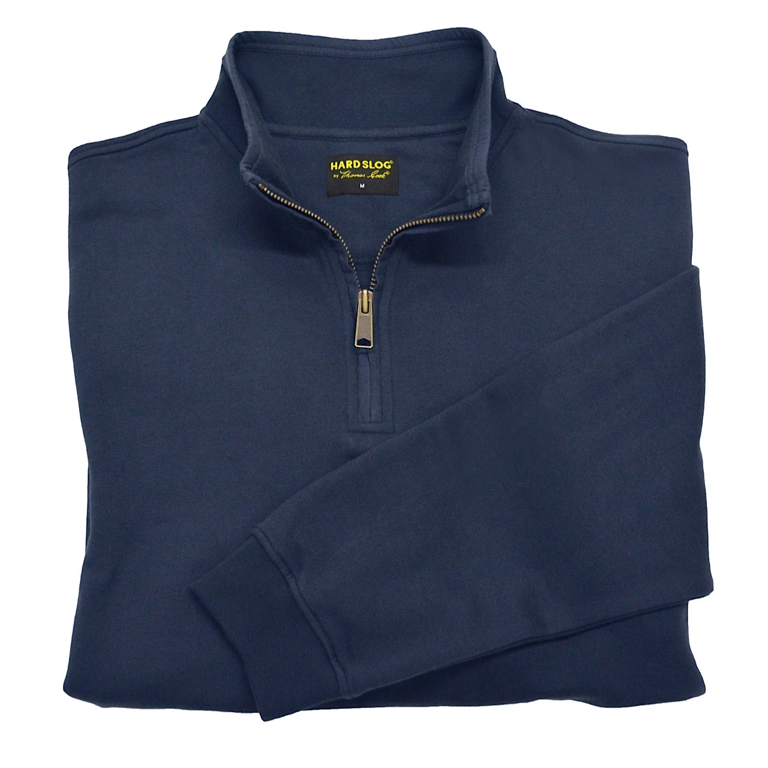 Hard Slog Men's 1/4 Zip Fleece Top - Dark Navy - Image 2