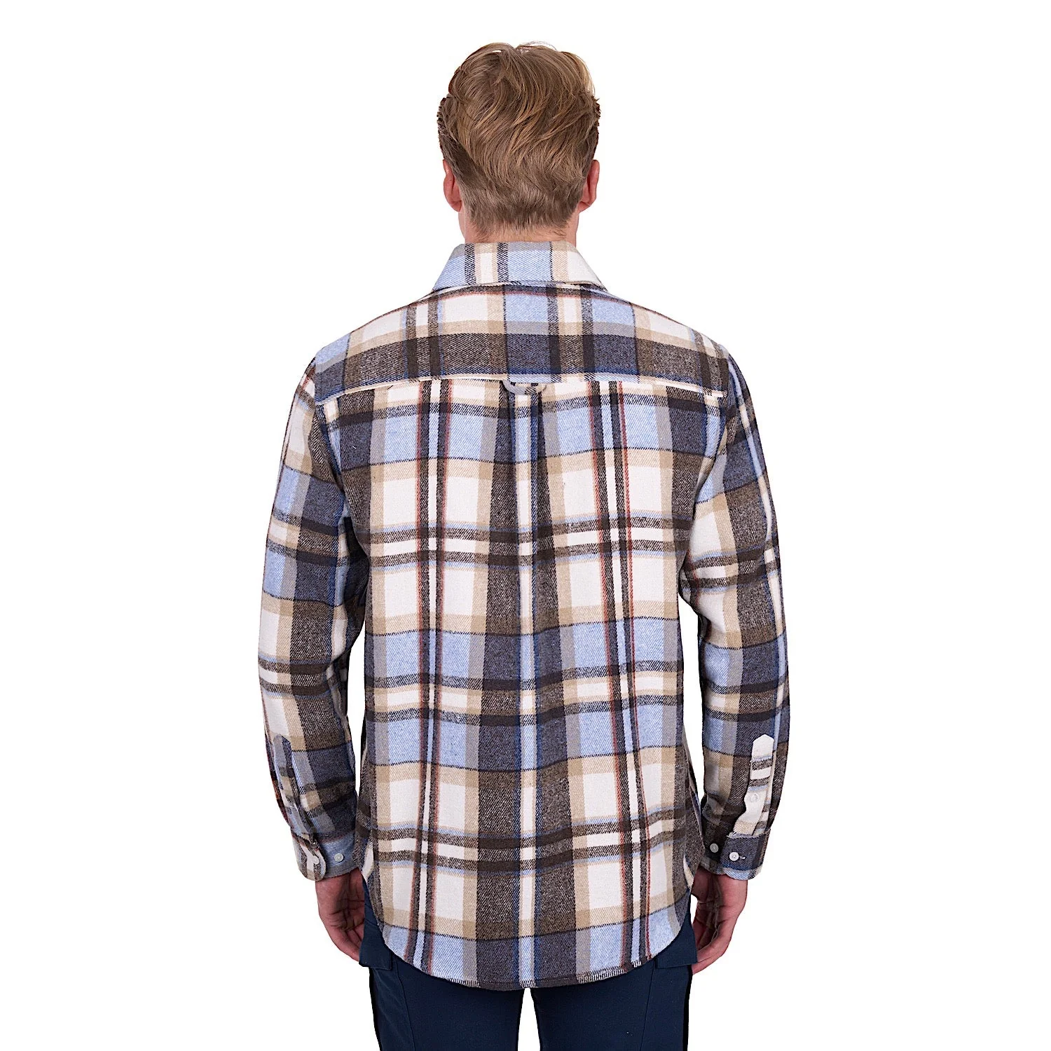 Hard Slog Men's Victor Thermal Shirt - Tan/Light Blue - Image 4