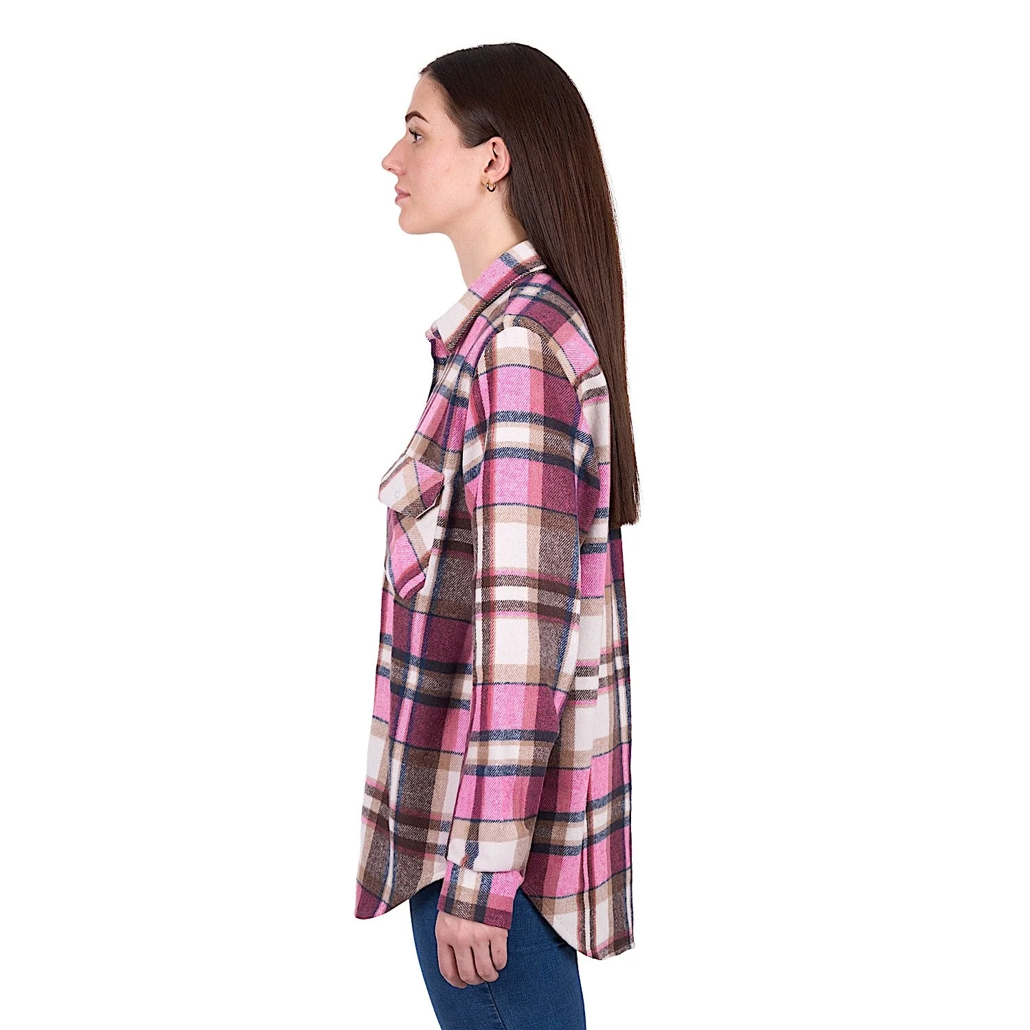 Hard Slog Women's Ori Thermal Shirt - Pink/Tan - Image 3