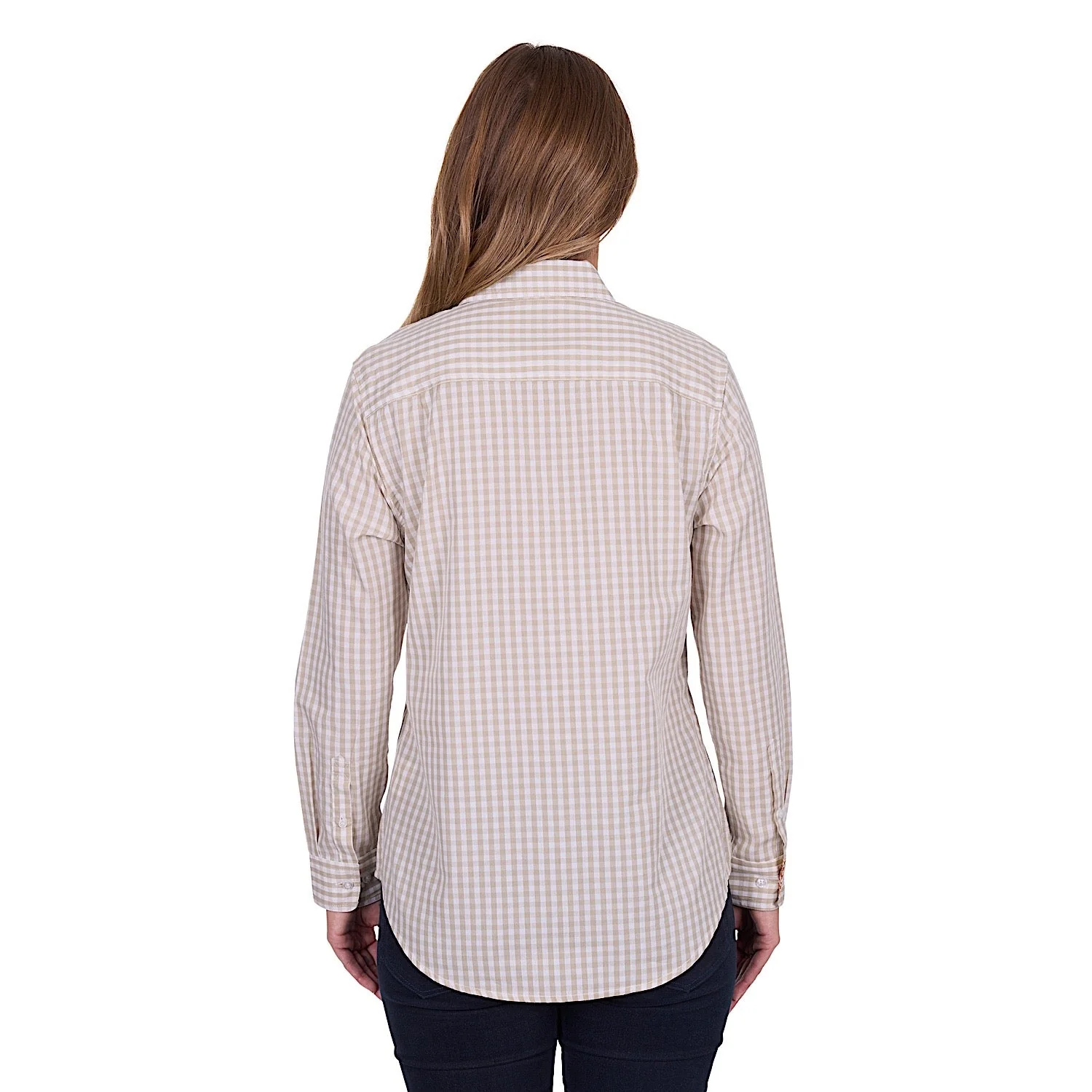 Hard Slog Women's Sara Half Placket Long Sleeve Shirt - Natural - Image 4